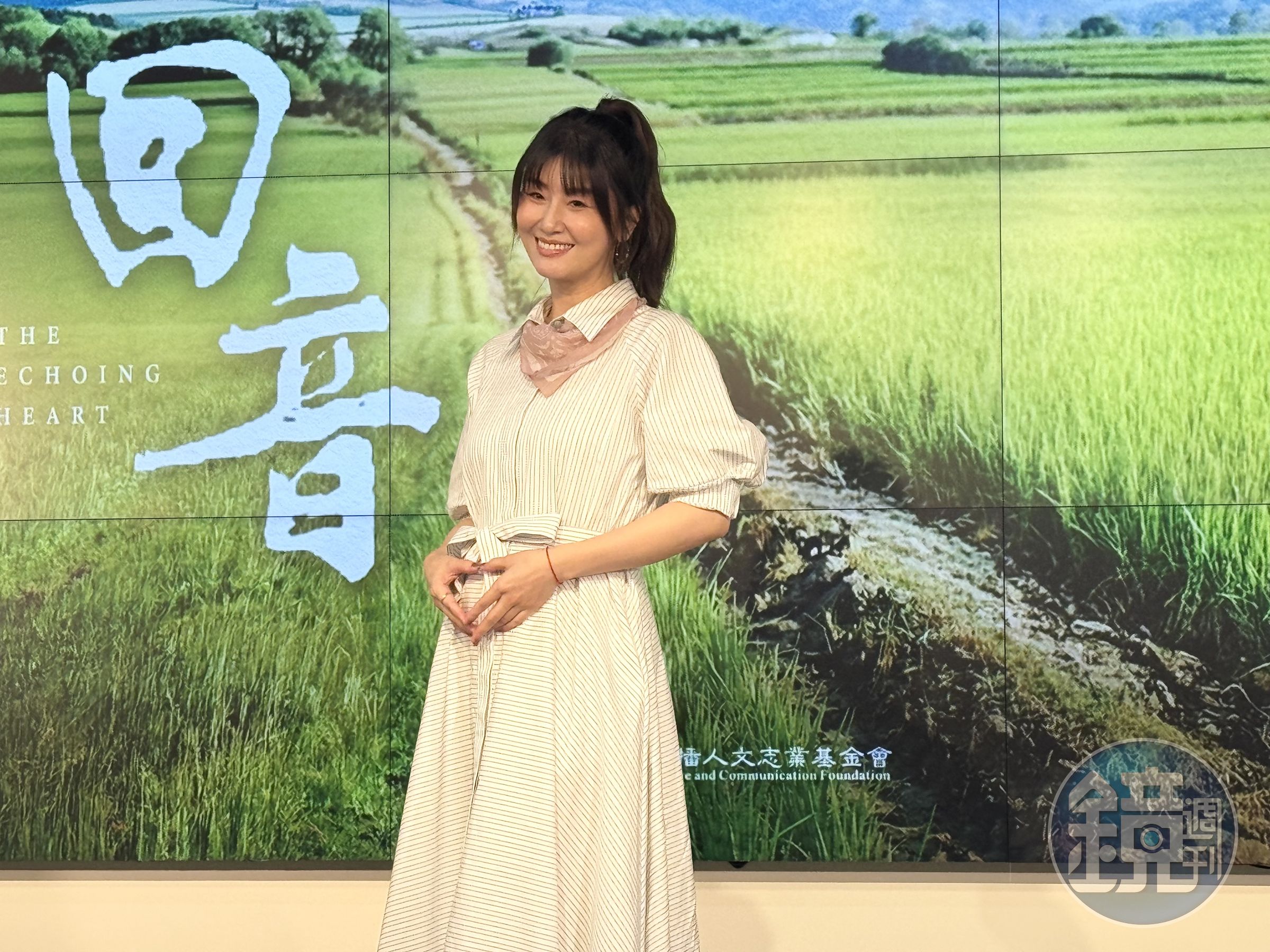 朱芷瑩懷孕五個月後首度公開受訪。葉婉如攝