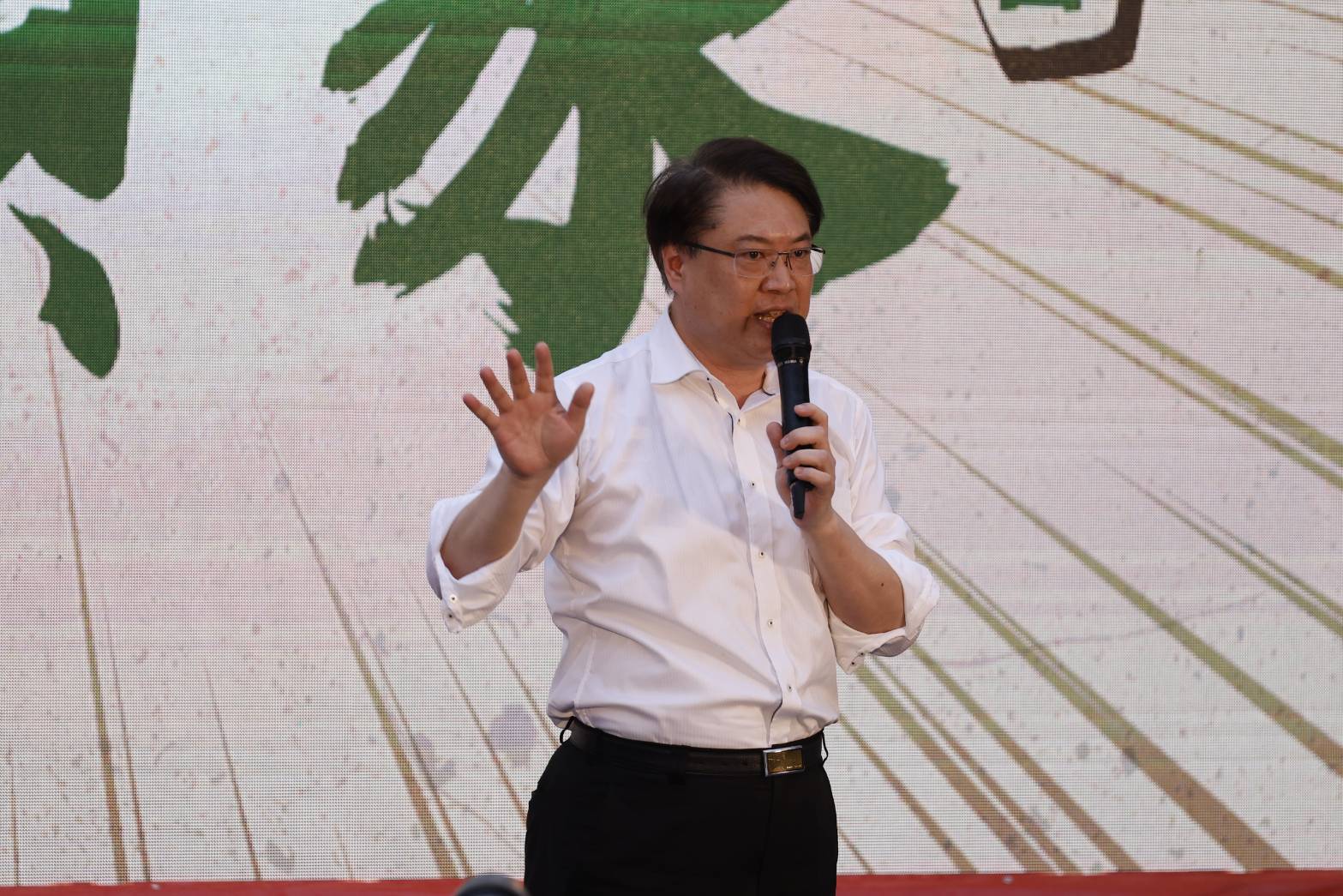 民進黨祕書長林右昌出席宣講。