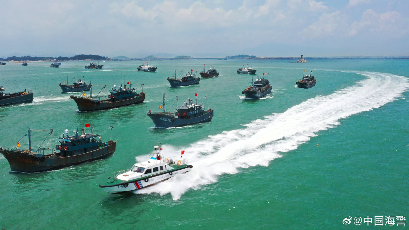 許多人認為諾查丹瑪斯預言中國會發起海上戰爭。（示意圖，翻攝自中國海警微博）