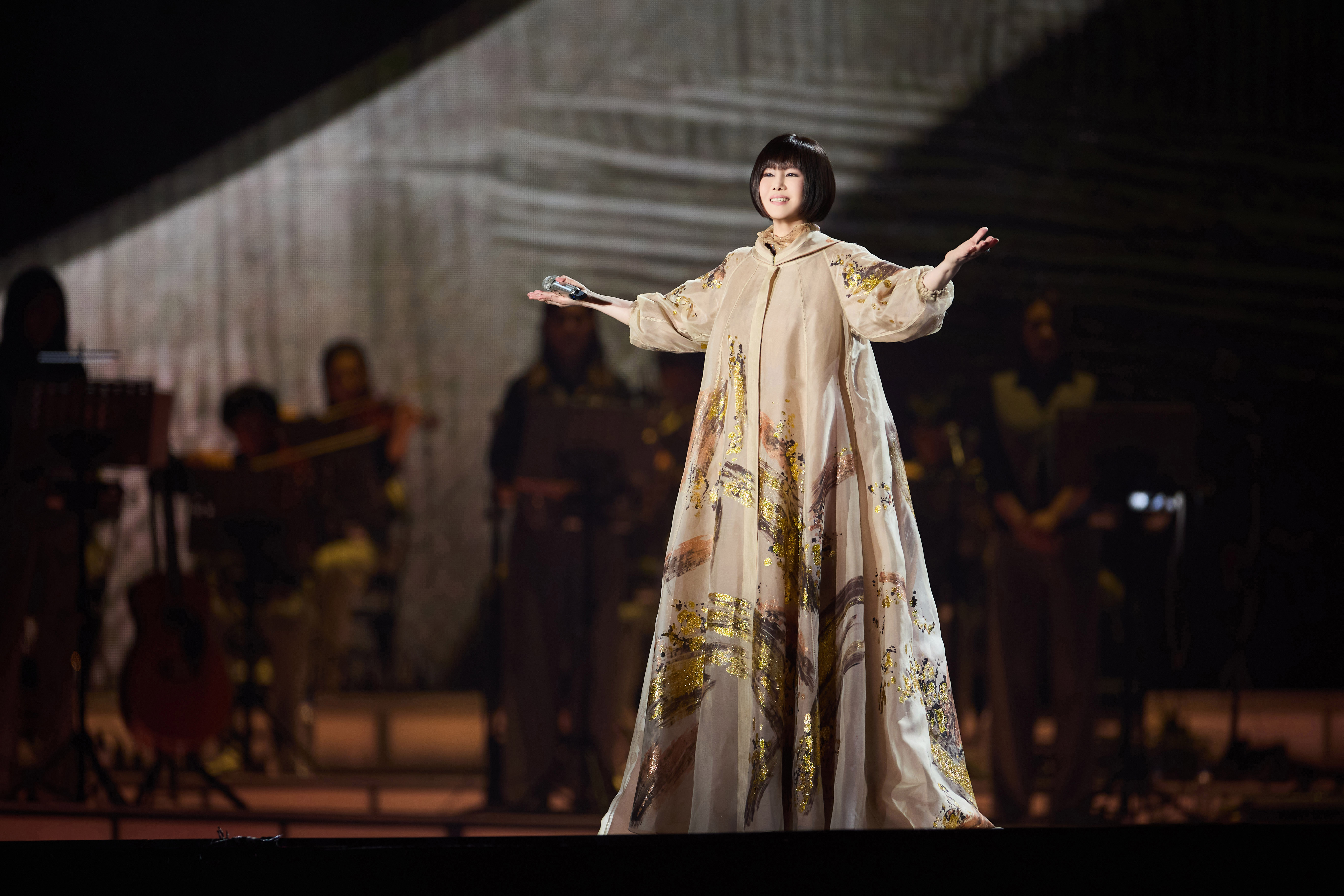 天后江蕙上週末在高雄巨蛋舉辦兩場「2025江蕙演唱會」。（寬宏藝術提供）