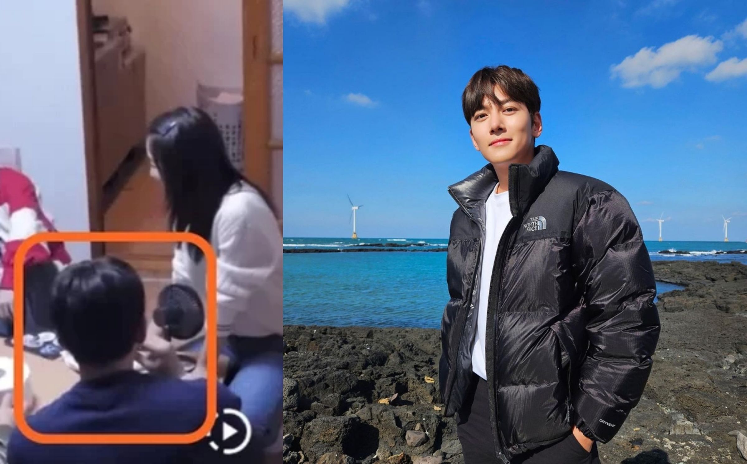 韓星池昌旭在韓劇《歡迎回到三達里》劇本討論現場抽菸,遭網友批評沒公德心。(右翻攝池昌旭INS 左為網路圖片)
