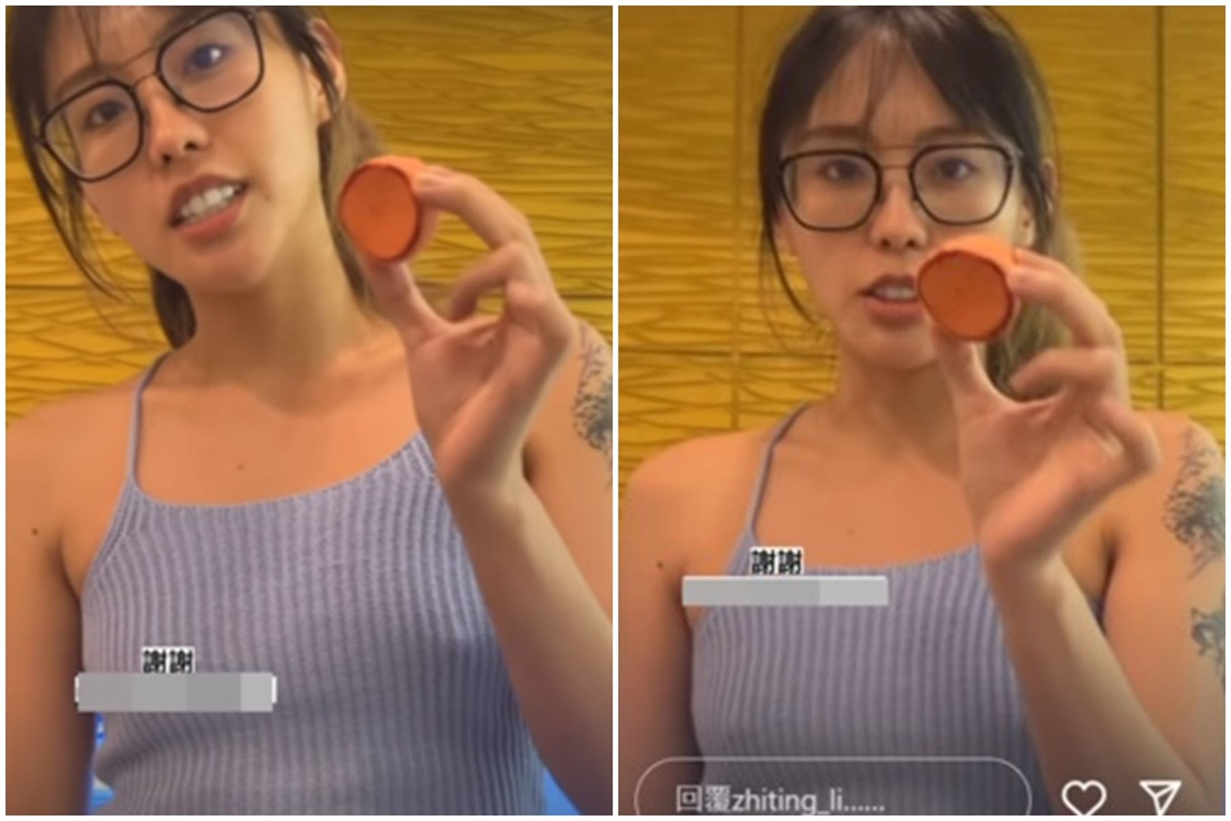 李芷婷因沒穿內衣拍影片,掀起討論。(翻攝自李芷婷IG)
