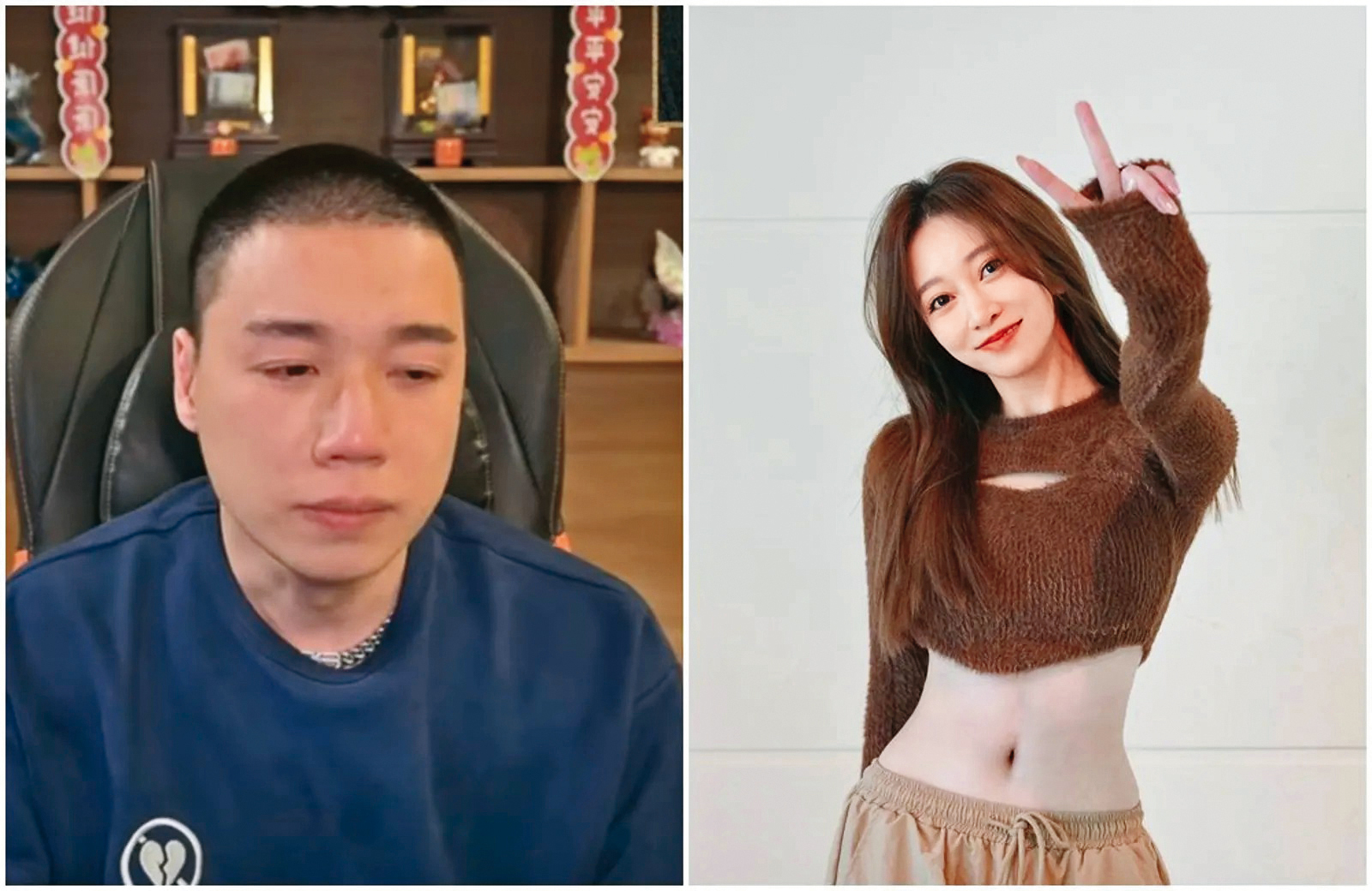 篠崎泫與Toyz的關係令人霧裡看花，Toyz之前還曾跟人妻傳過花邊。（翻攝Toyz YouTube頻道、篠崎泫臉書）