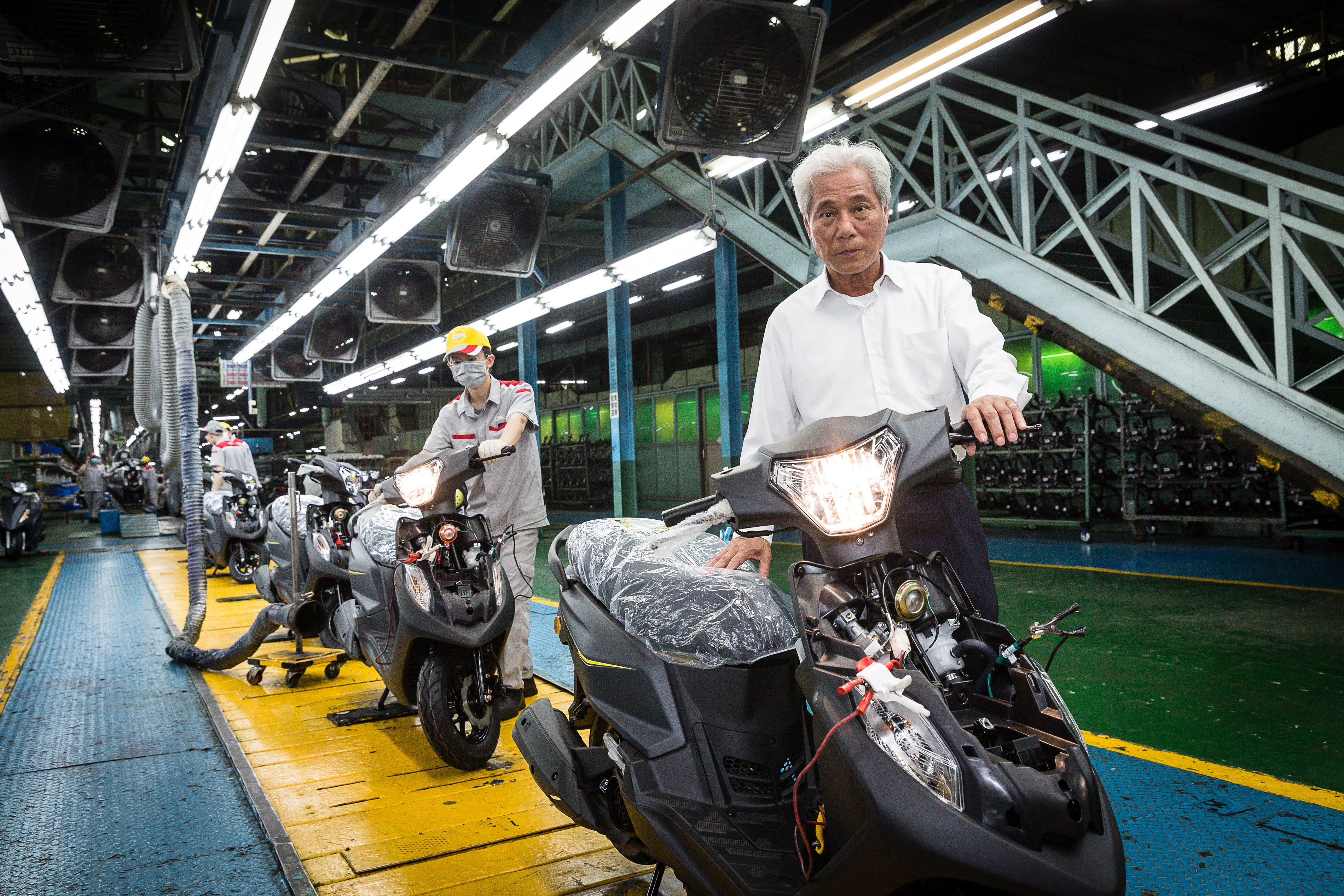 三陽砸7.7億啟動庫藏股。圖為三陽董事長吳清源。