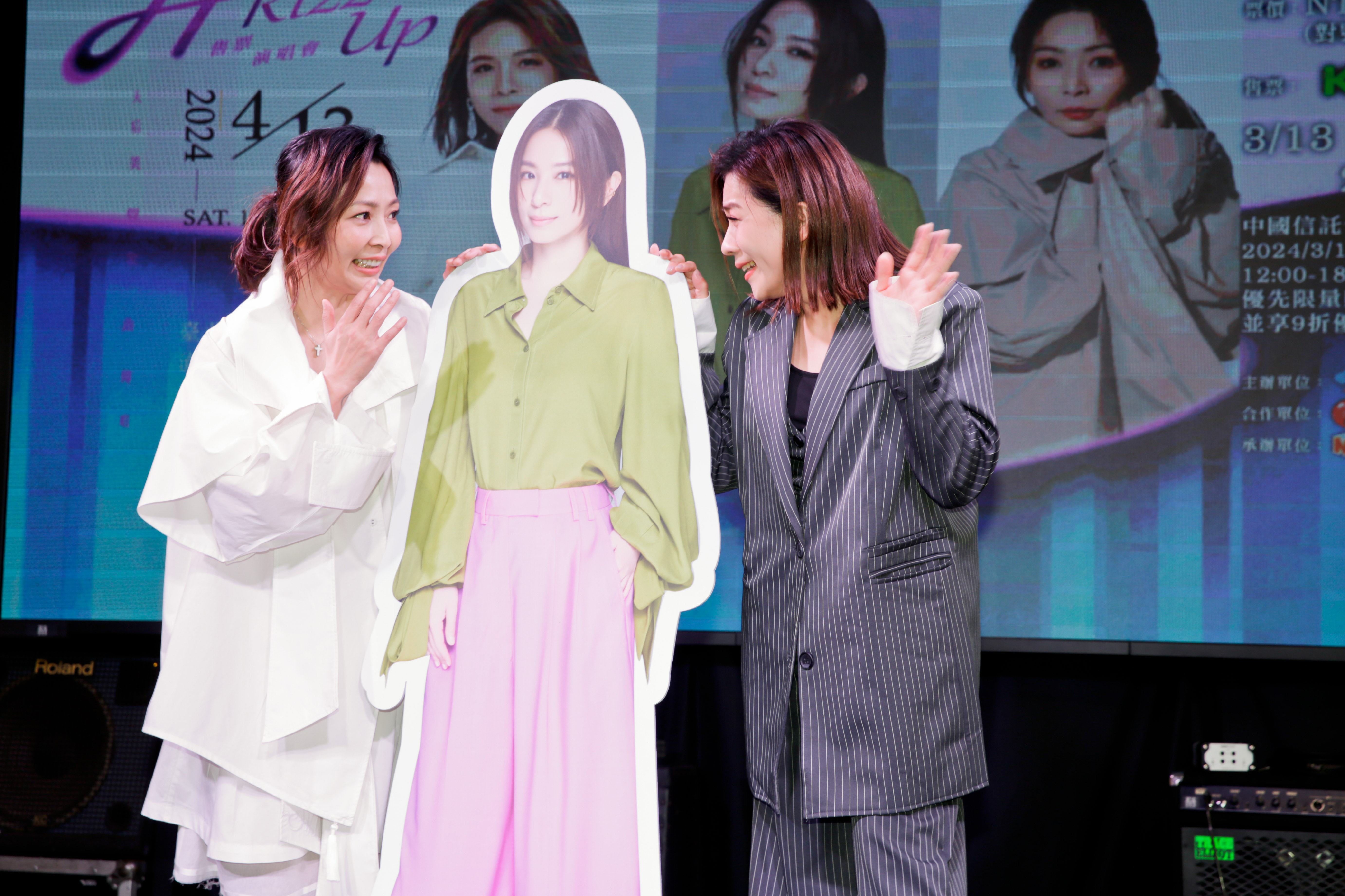 田馥甄告假出遊，江美琪、林曉培撐場。