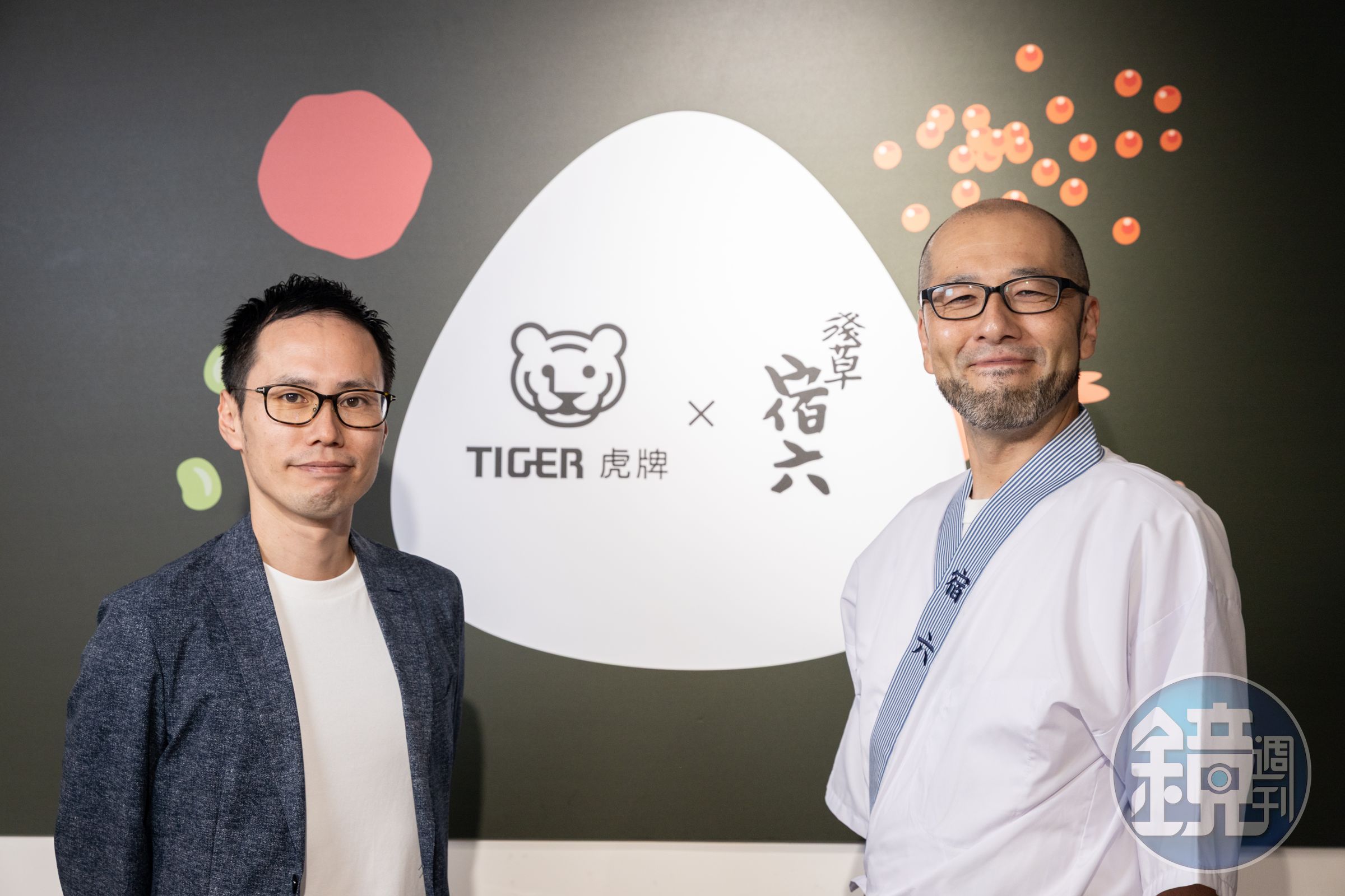日本虎牌台灣總經理作本裕基(左)與三浦洋介(右)。