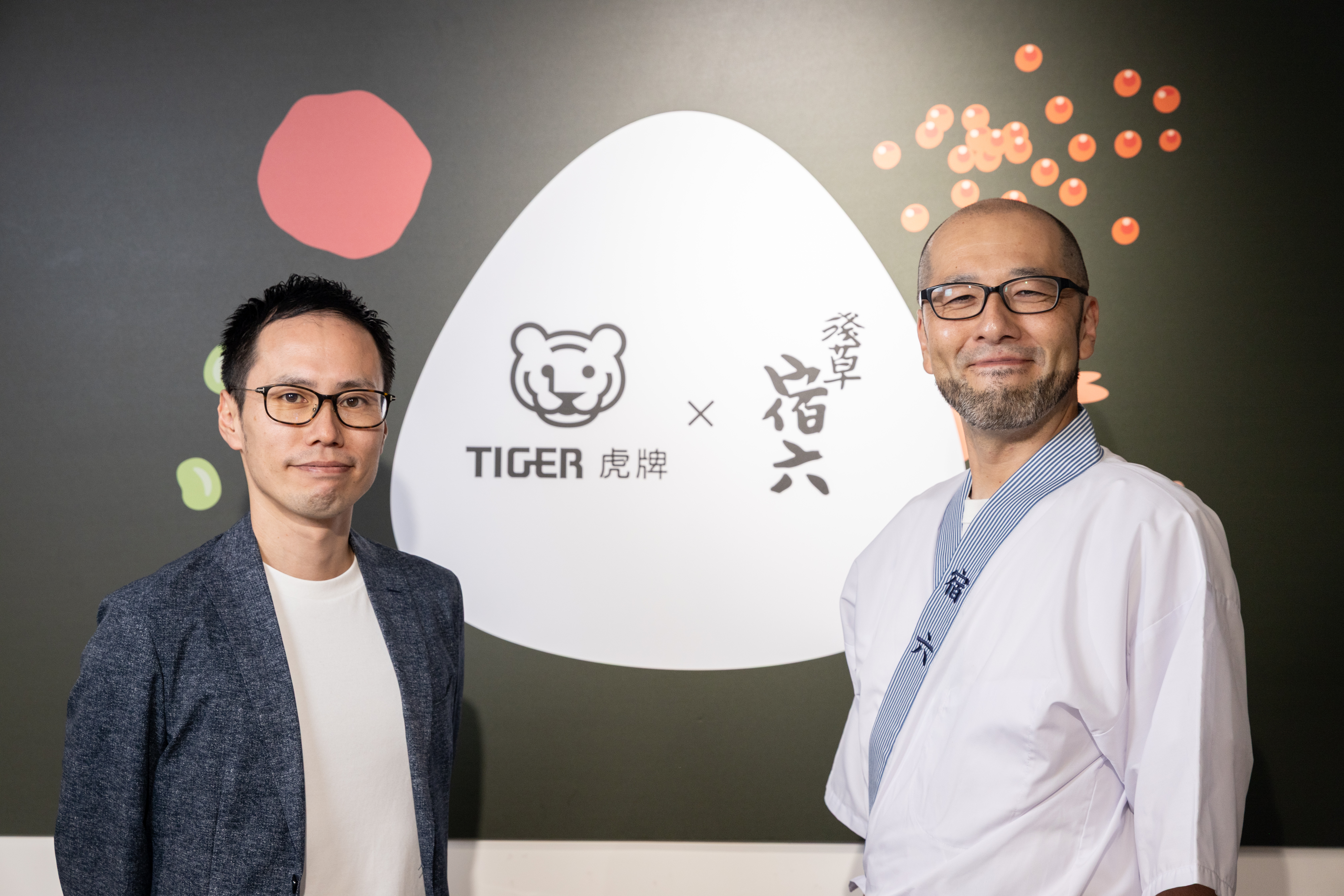 日本虎牌台灣總經理作本裕基（左）與三浦洋介（右）。