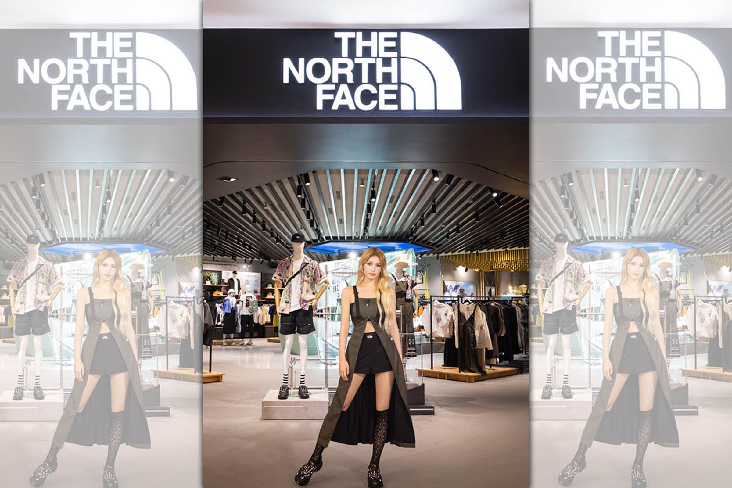 全昭彌為The North Face台北101門市煥新開幕剪綵。（The North Face提供）