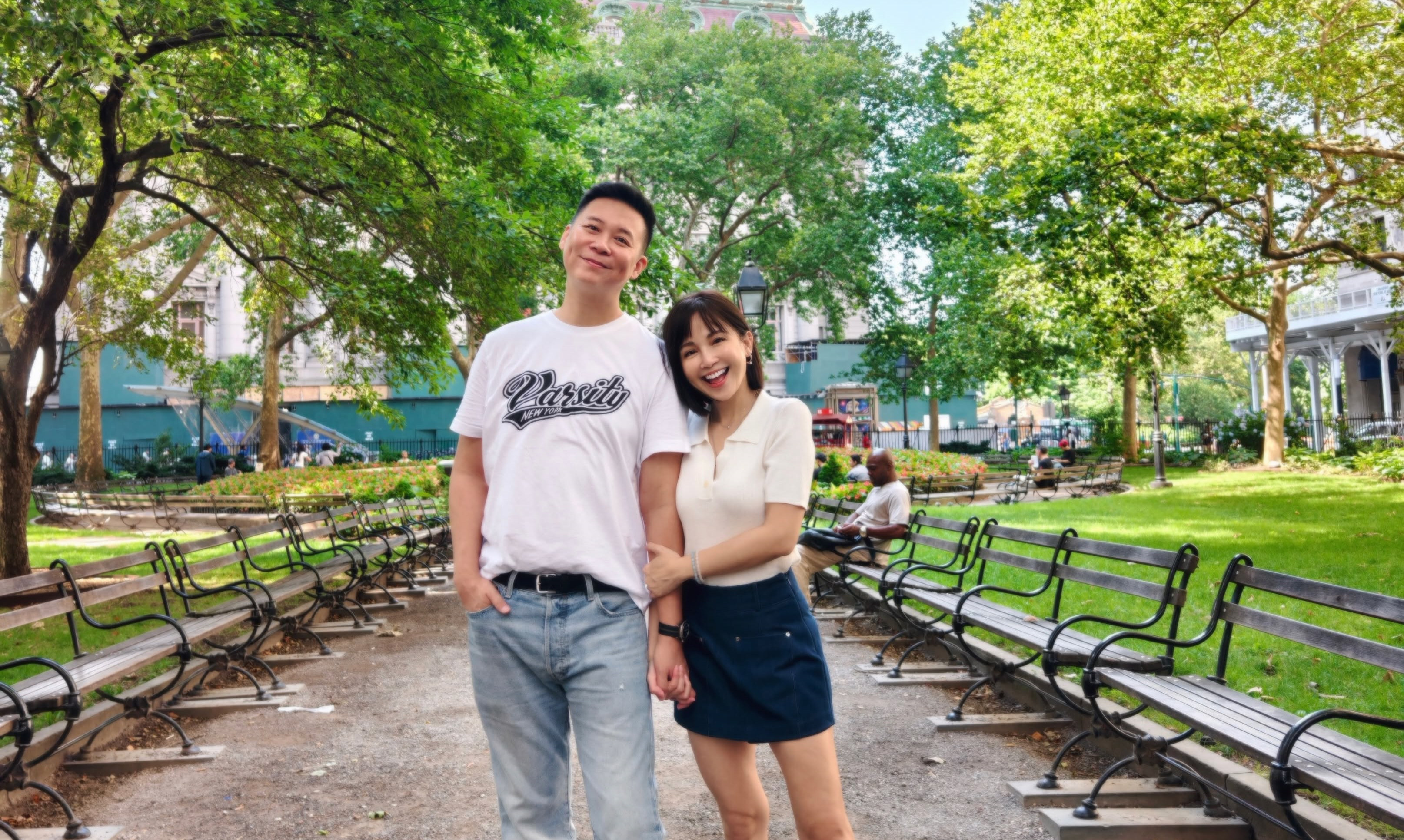 鍾欣怡與丈夫孫樂欣結婚多年，計畫於明年暑假舉家移民美國。（翻攝自鍾欣怡臉書）