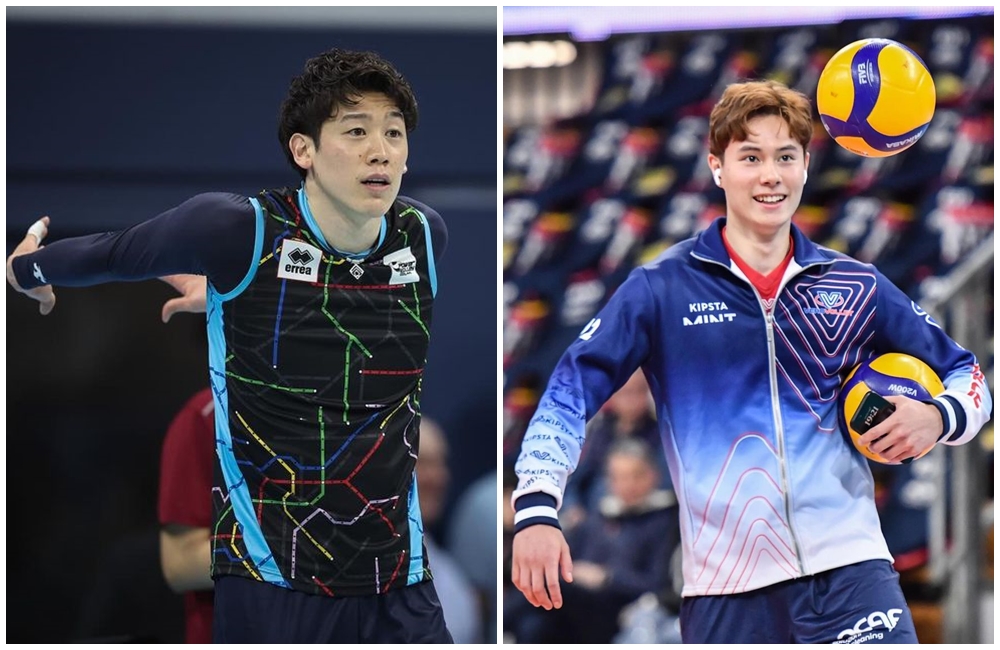 日本國家隊主攻手高橋藍（右）從小就把隊長石川祐希（左）當偶像。（翻攝石川祐希、高橋藍IG）