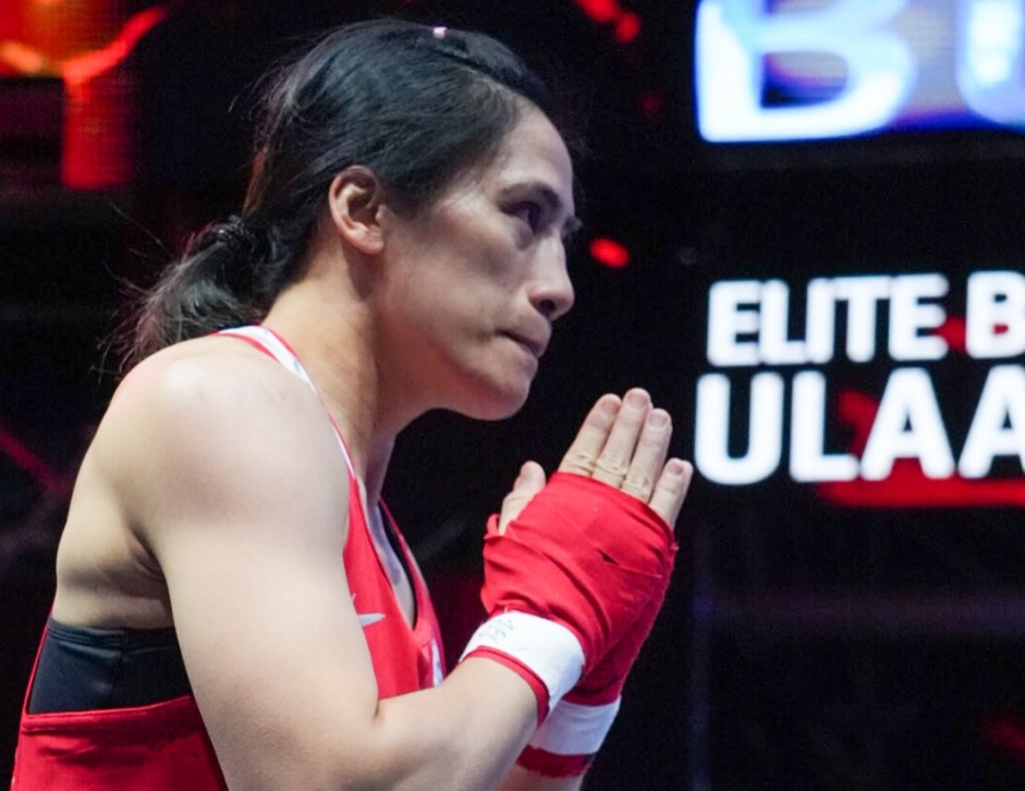 陳念琴在拳擊亞錦賽決賽逆轉奪勝,為台灣帶回一面金牌。(翻攝自臉書Asian Boxing)