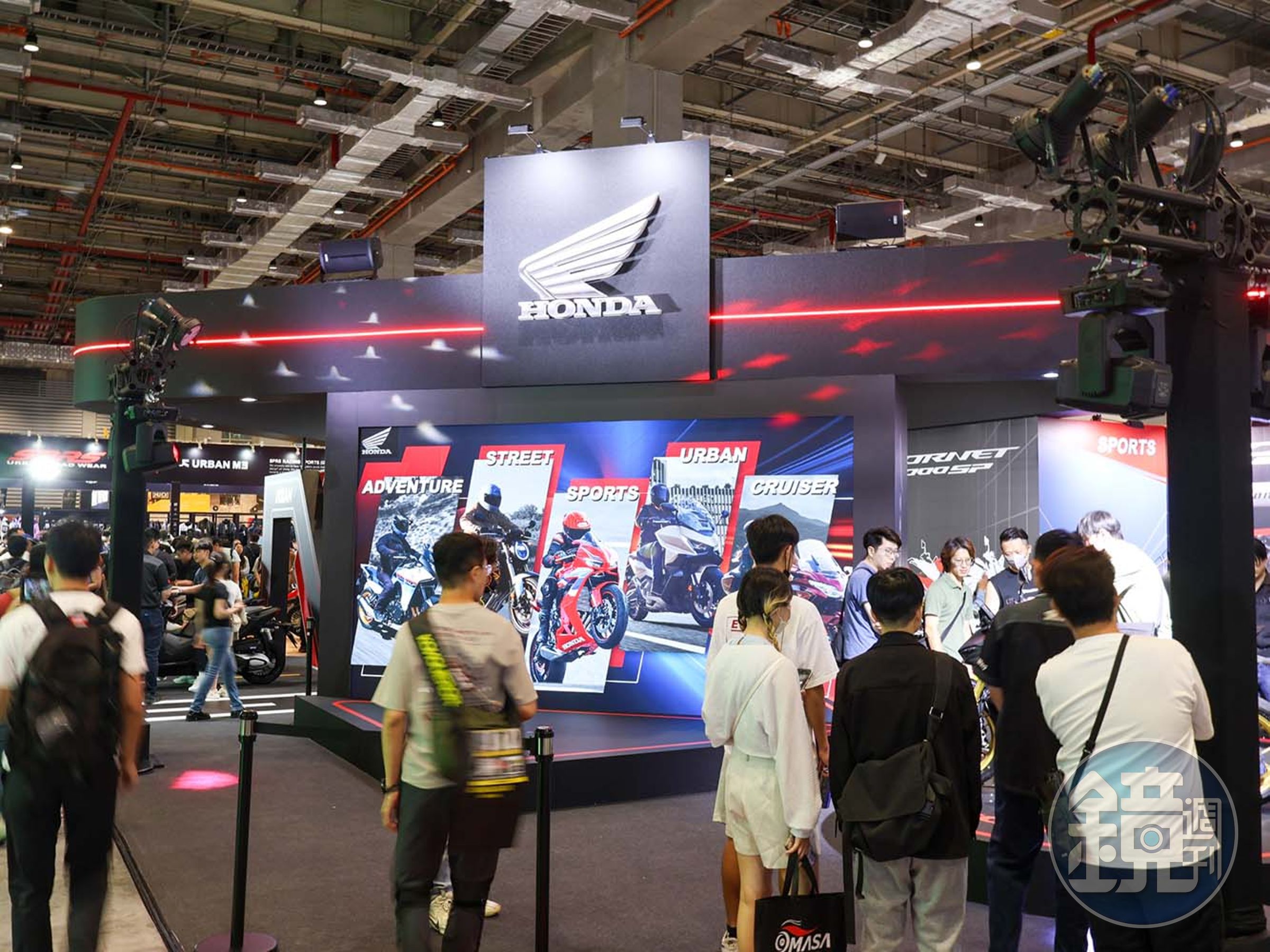 本次重機展吸引像是HONDA等國際大廠參展。