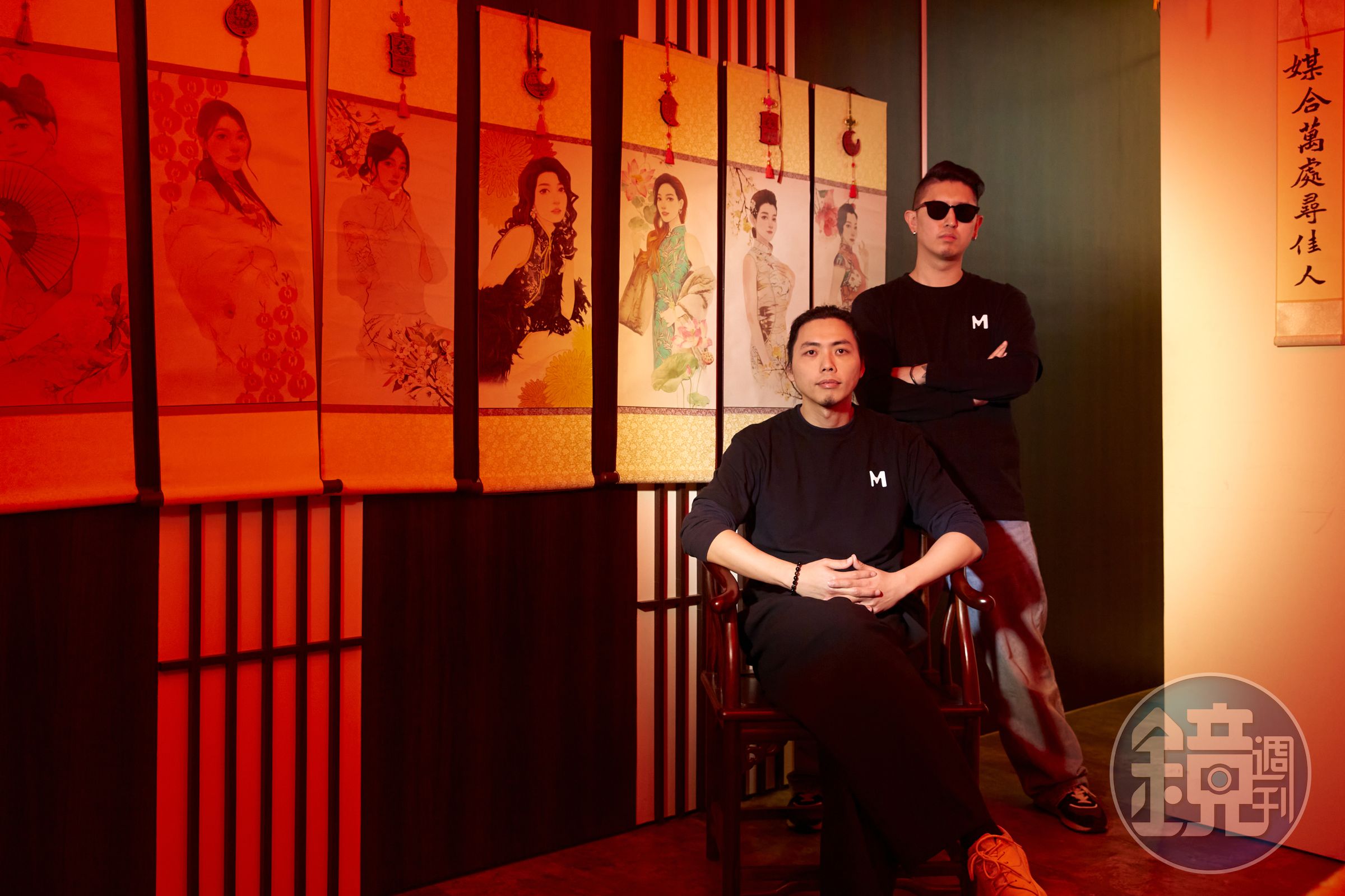 麻豆傳媒亞太區負責人Aaron（前）與導演香蕉先生（後），希望以遊戲拓展更多商機。