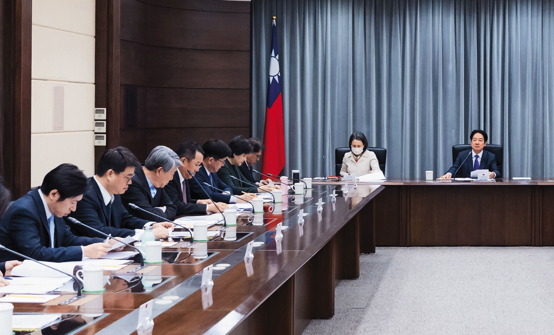 賴清德日前召開國安高層會議，拍板要調升國防預算至GDP 3％。（翻攝總統府flickr）