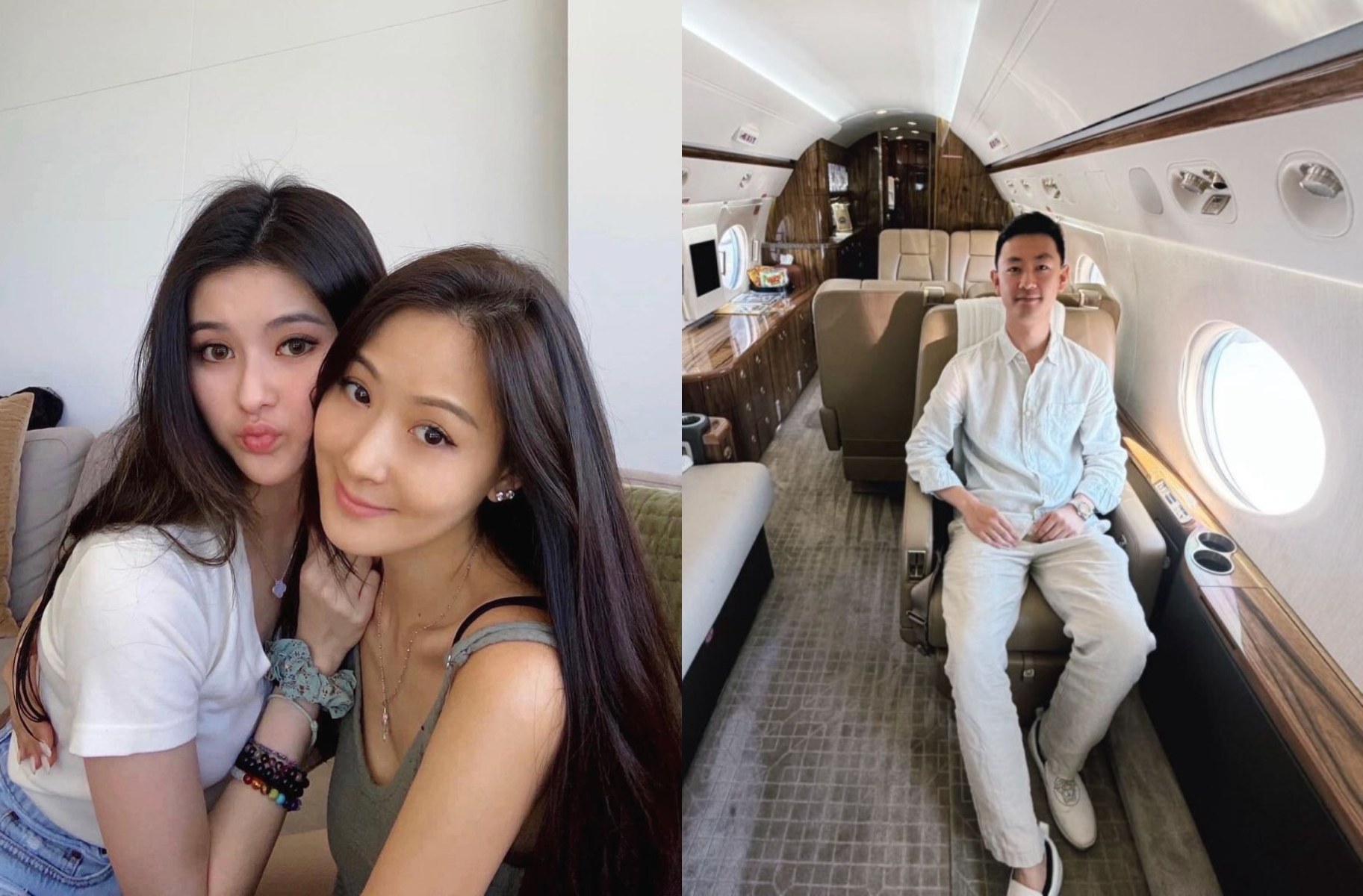 孫芸芸女兒廖思惟未婚生子,網傳生父為華裔男子Jerry Li(右圖)。(翻攝孫芸芸IG、Linkedin)