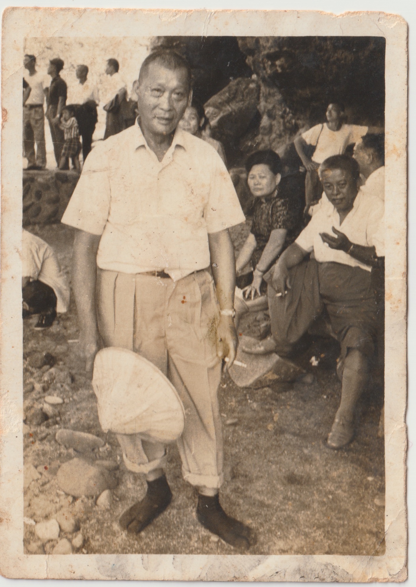 兩喜號第一代陳兩喜,自1921年起就在龍山寺口擺攤。(兩喜號提供)