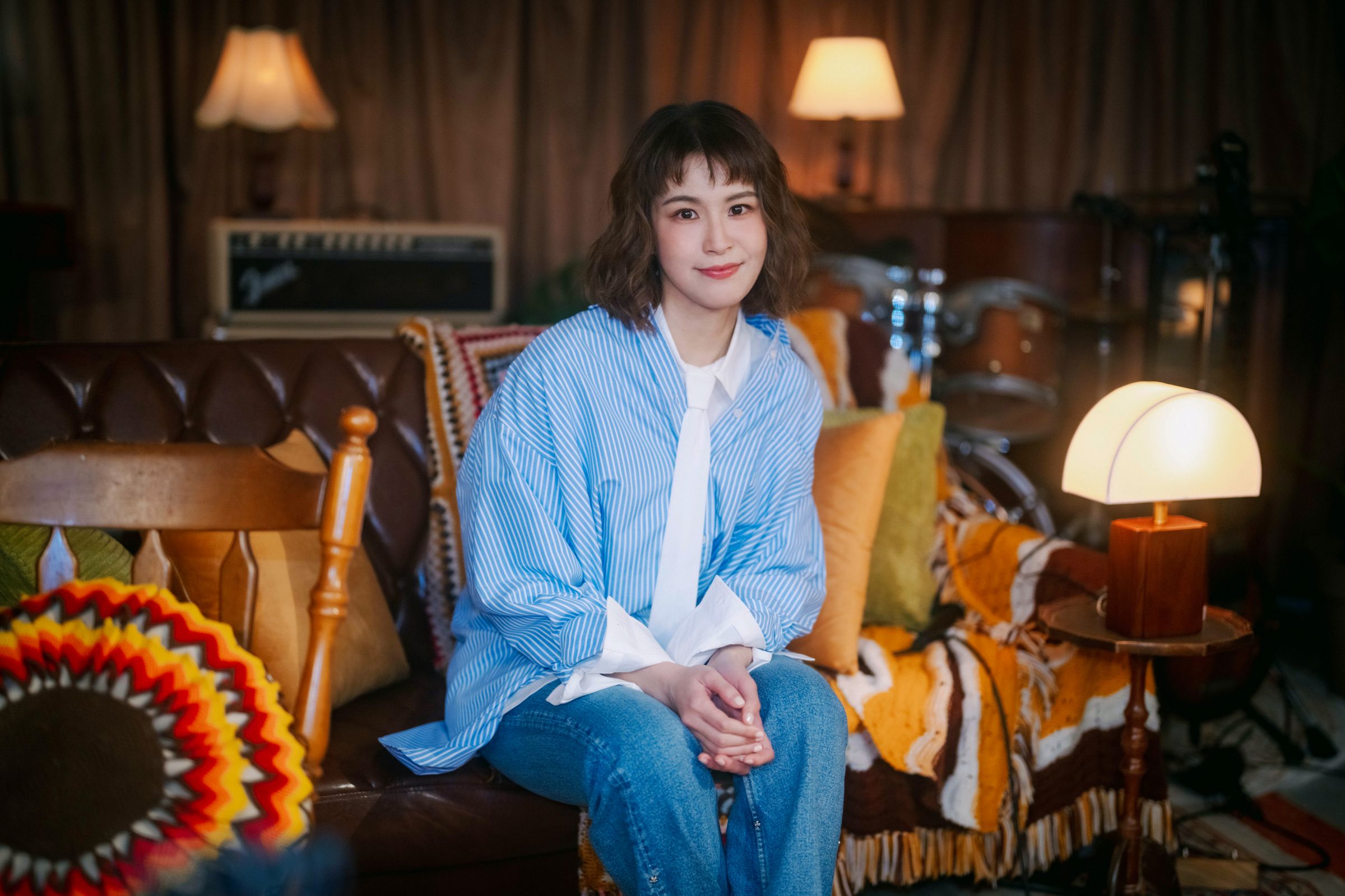 曾沛慈心中的金曲則是偶像孫燕姿的〈天黑黑〉。（華研國際提供）