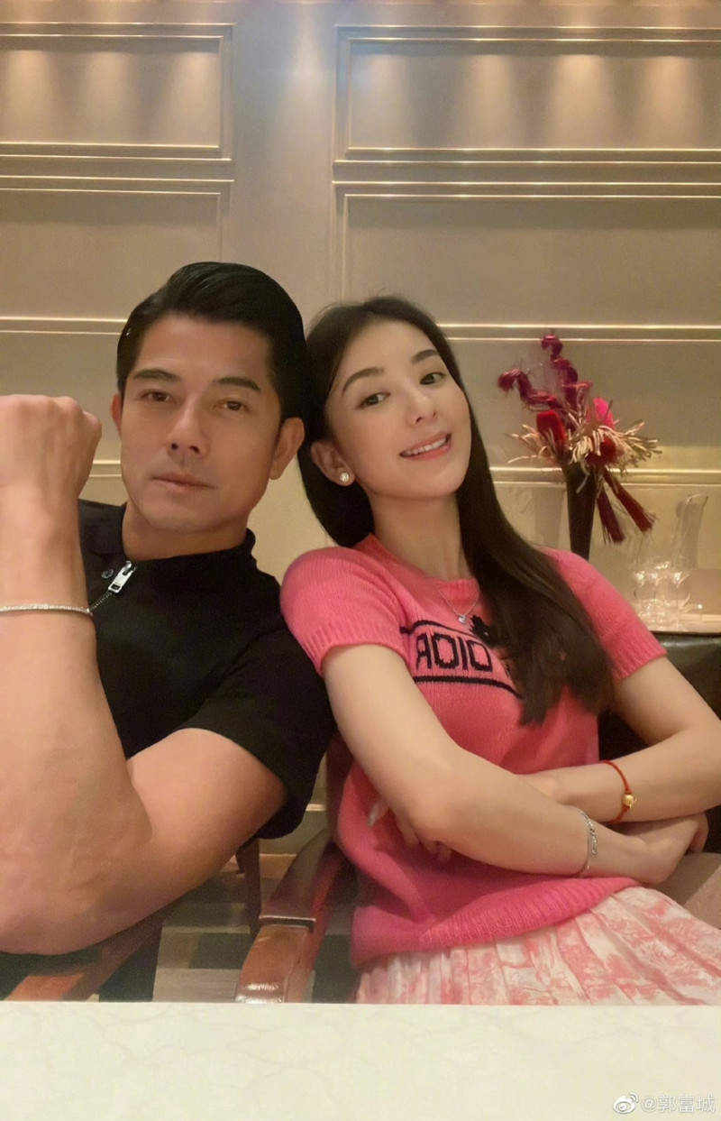郭富城愛妻方媛婚後不炒作話題，成功翻轉形象。（翻攝自郭富城微博）