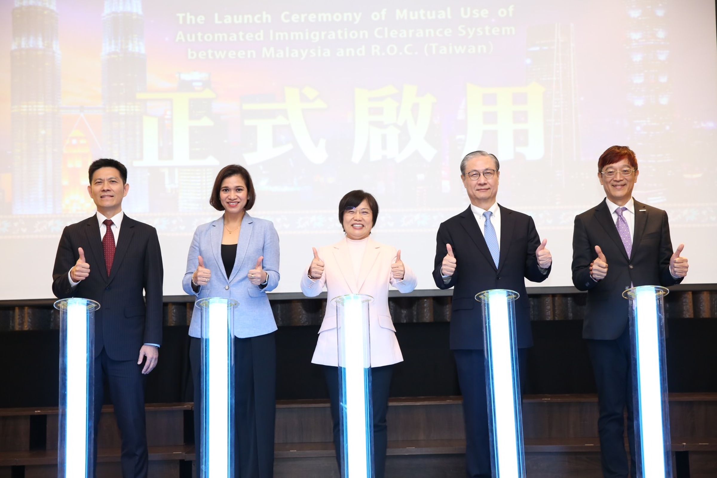 台馬互惠使用自動查驗通關系統正式啟用。（移民署提供）