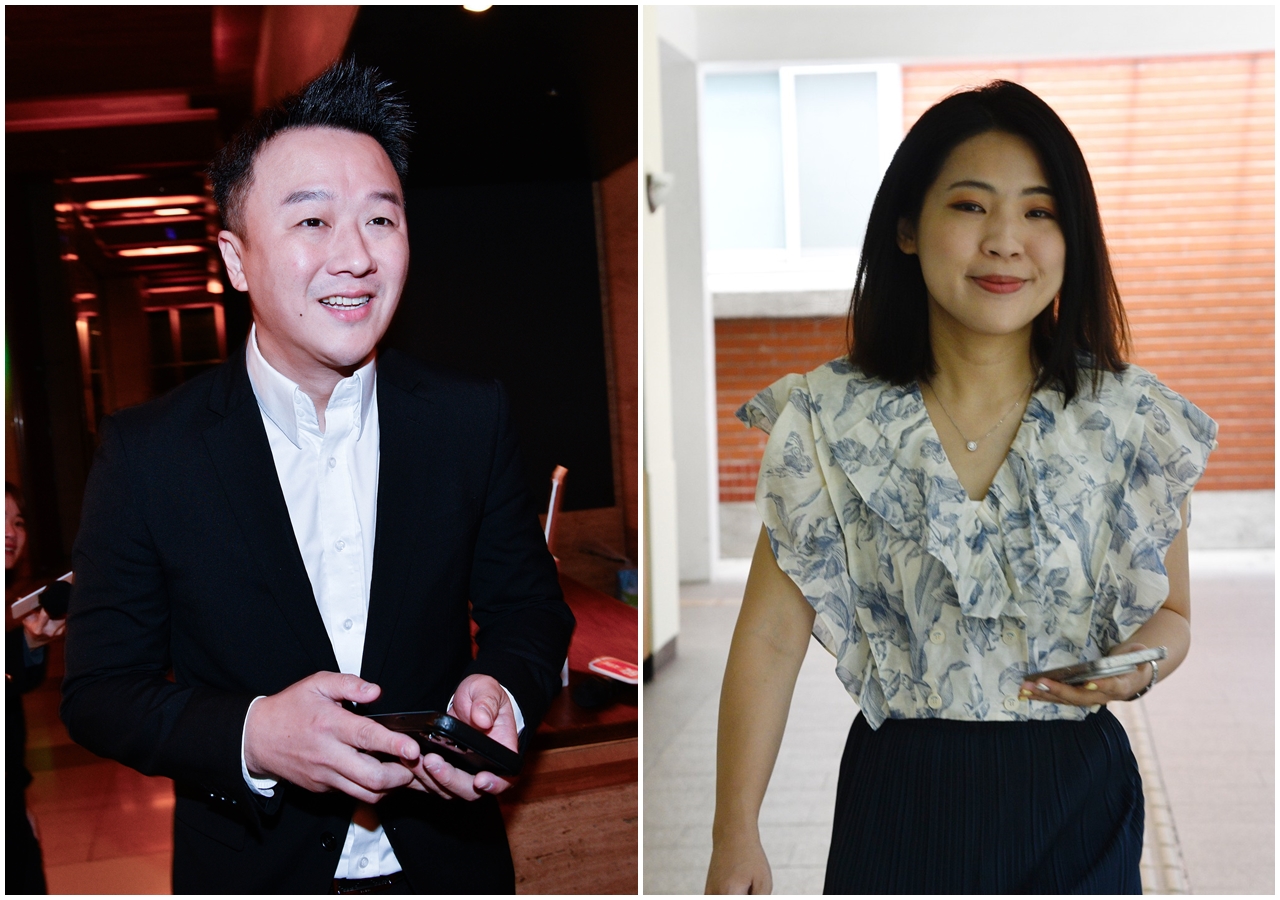 李正皓（左）今天提到製作單位為了平衡報導，特別詢問徐巧芯（右）的回應，結果徐的回應只有「白痴」2個字。（合成照，本刊資料照）