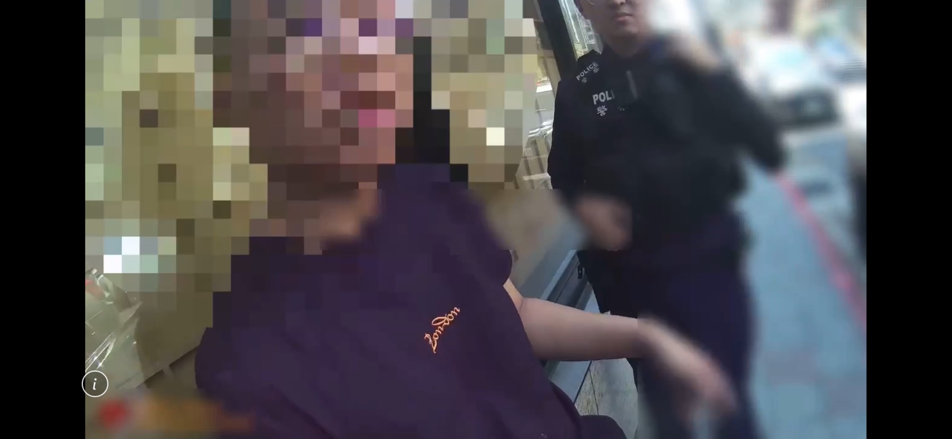 北市大安分局警方1日攔查交通違規的施男,經酒測後數值高達0.77毫克,毒品快篩也呈陽性反應。翻攝畫面