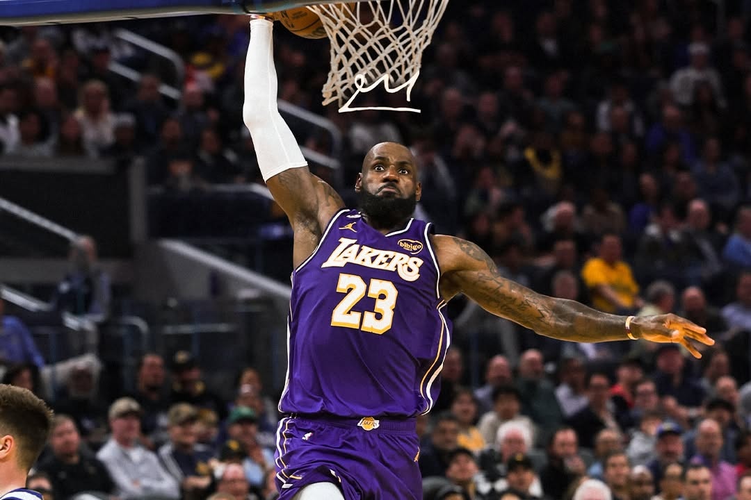 LBJ將離開效力8個賽季的洛杉磯湖人，投奔自由市場。（翻攝自Los Angeles Lakers﻿臉書）