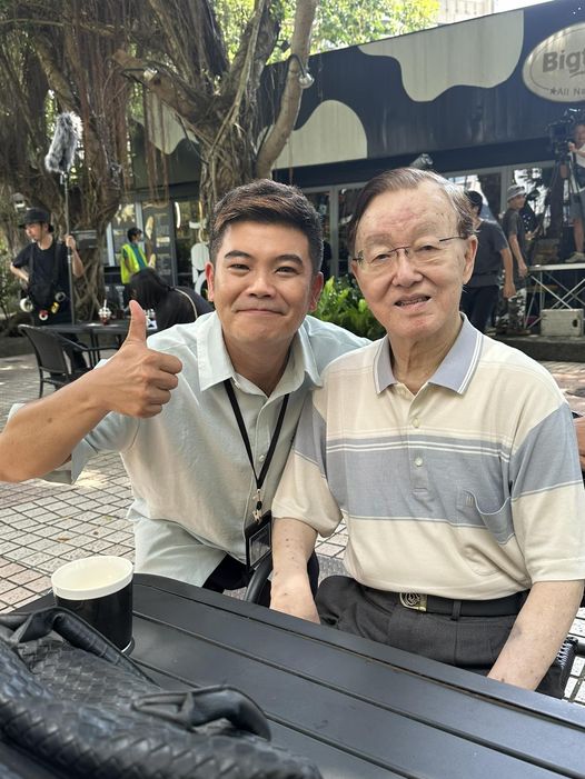 馬國畢日前和盛竹如出席秦楊製作的公益影片記者會。（翻攝自臉書）