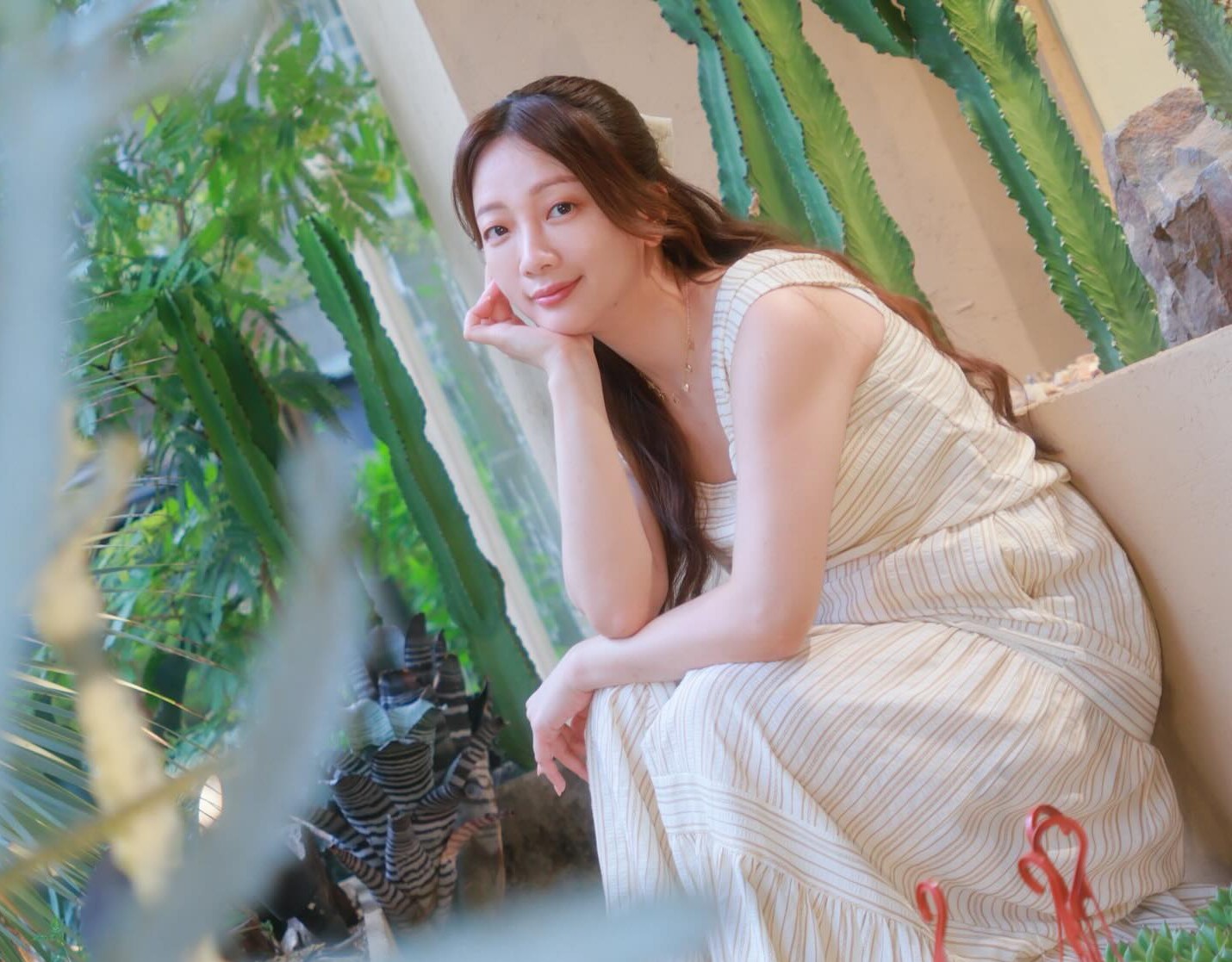 玉兔分享自己在花博公園上廁所時，門鎖竟然無預警被打開。（翻攝自Instagram @bellayutu）