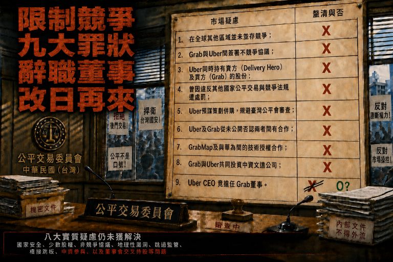 揭密特輯/Grab收購foodpanda掀爭議 王世堅質疑Uber壟斷市場