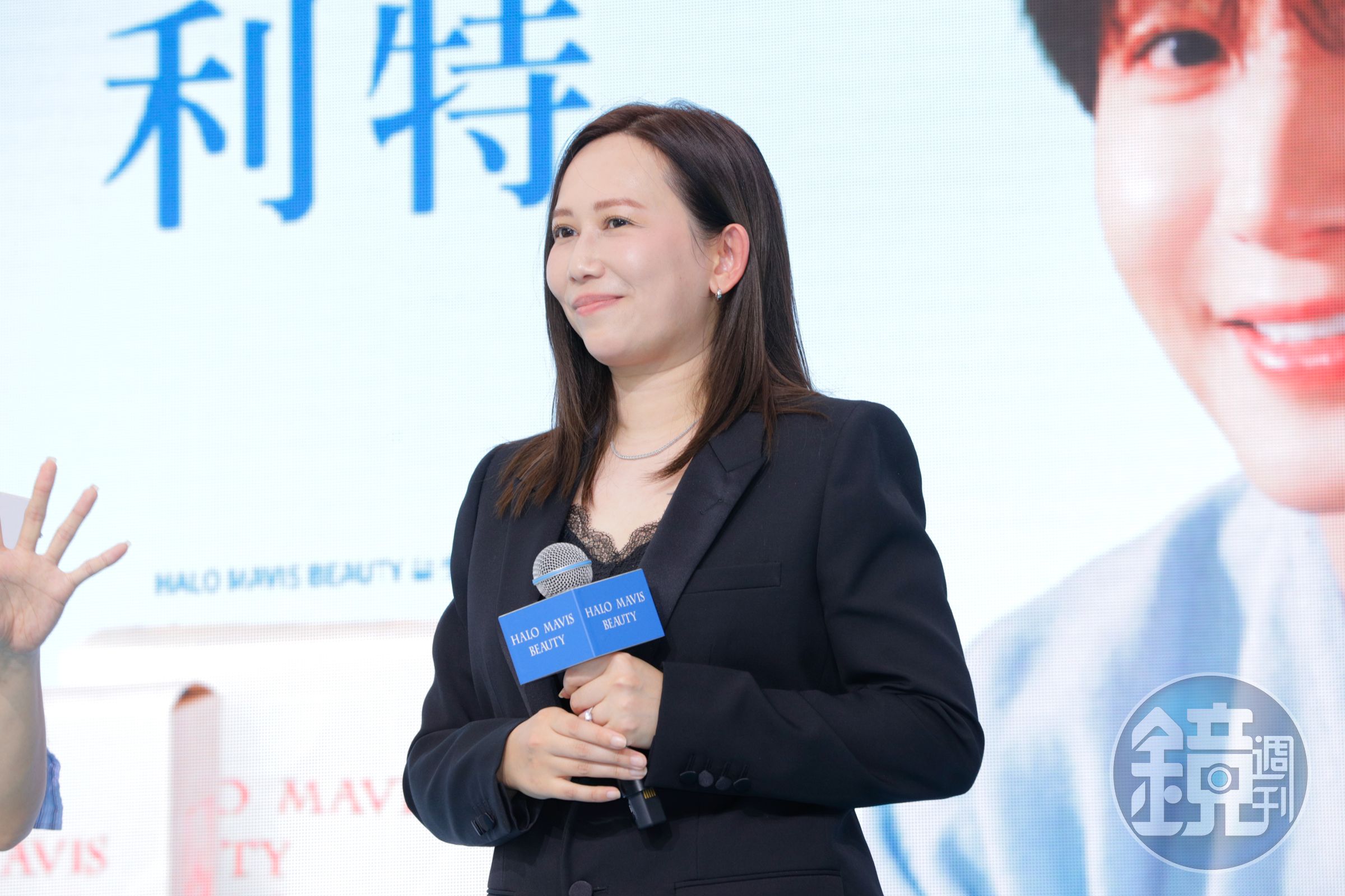 瑪菲司談到首次投入大型品牌代言，笑稱壓力大到「都快掉髮了」，希望從商品到檢驗細節都做到最好。