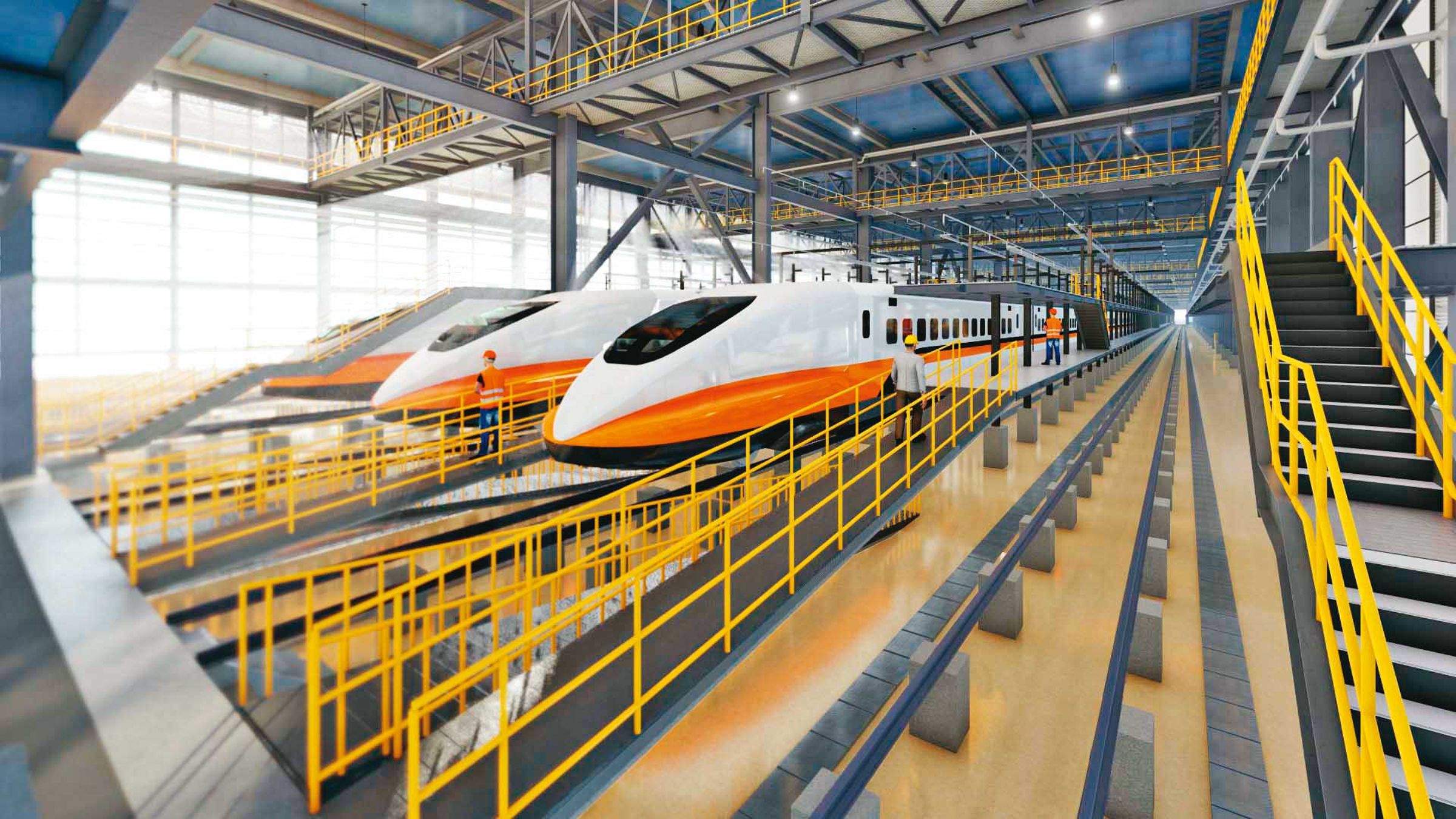 高鐵公司向日本採購的新型列車,將於2026年起陸續抵台,並於隔年投入營運。(台灣高鐵提供)