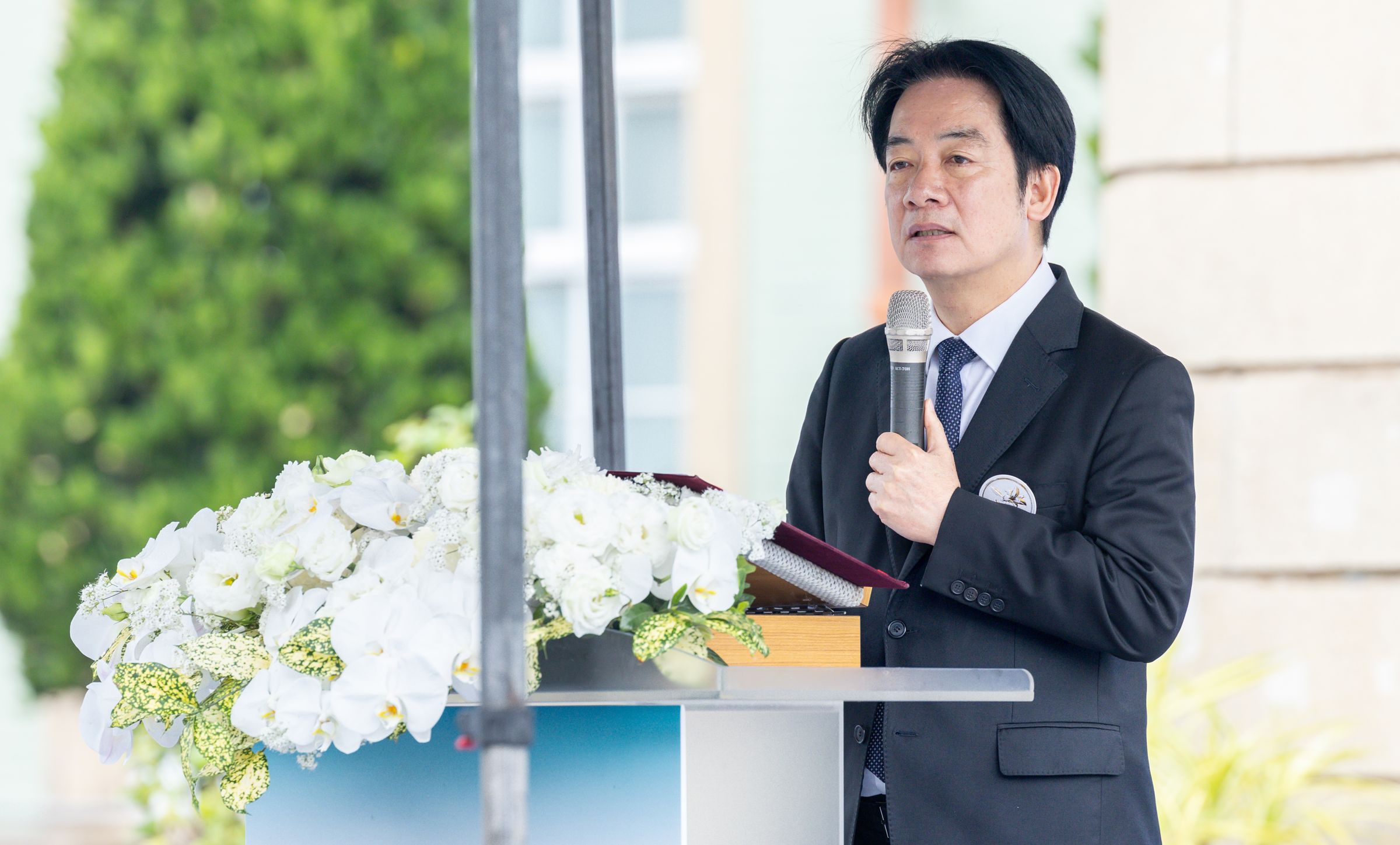 賴清德表示,林宅血案檔案已全數解密,遺憾的是當年的資料並不完整,口述資料也非真實,調查報告顯示當年證據是被系統系毀滅,「是誰能消滅檔案、阻擋司法偵查?只有當權政府」。(總統府提供)