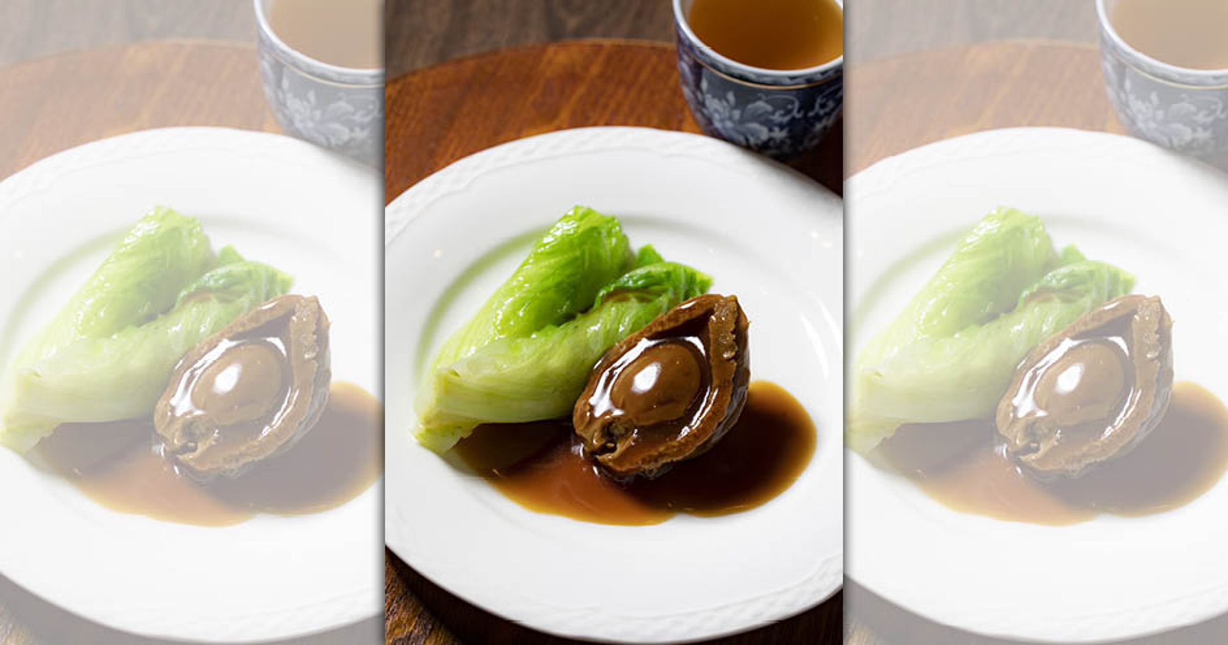 靠著一味「溏心鮑」稱霸飲食江湖多年的富臨飯店，用一頓飯的時間展示傳奇鮑魚的極致體驗。（富臨飯店提供）