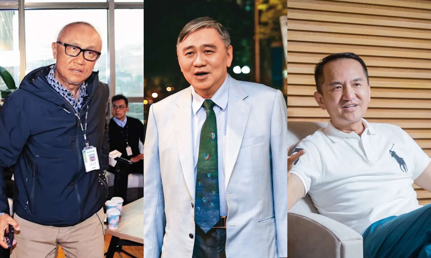 黃柏漙（左起）、王文洋、常如山過去皆曾被媒體報導與女性友人互動密切，引發外界關注，相關人士對外多以私人領域不予回應。（本刊資料照）