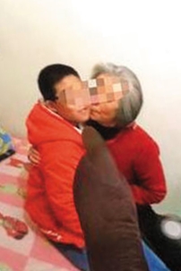 死者（右）將李男（左）當成親孫般照顧，沒想到最後竟是命喪李男之手。（翻攝畫面）