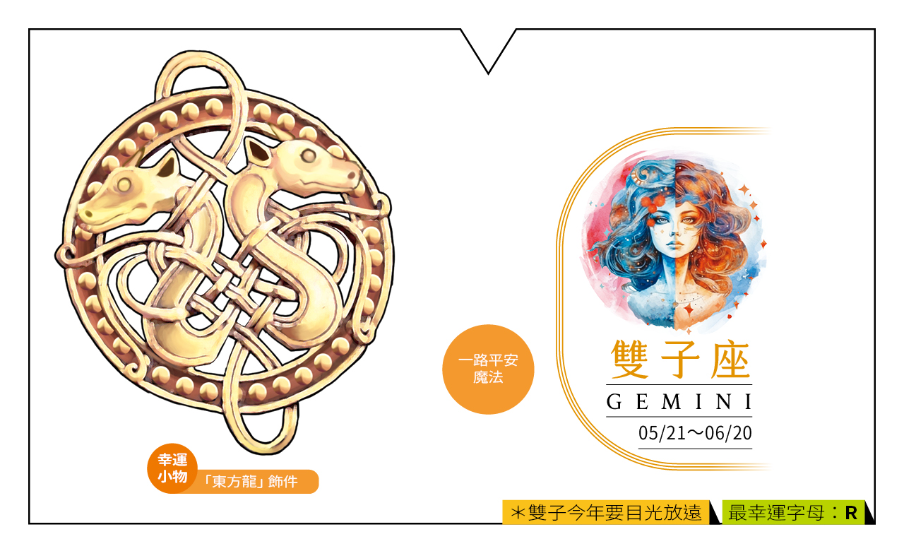 【2024瑪法達大預言】雙子座的財富健康與幸運小物