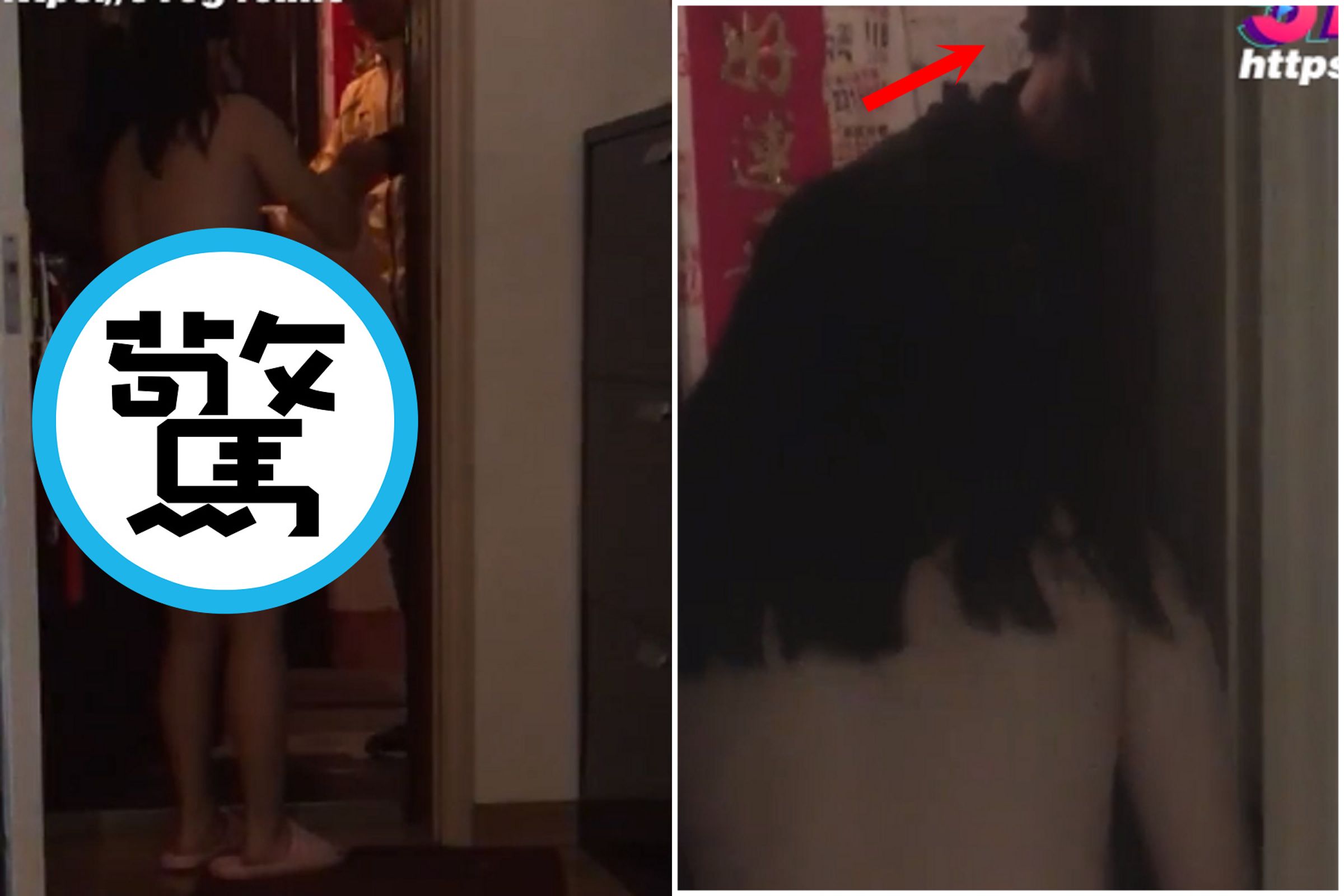 妹子無恥度，穿「皇后的新衣」全裸拿貨！外送員嚇傻不忍直視。（翻自《51吃瓜網》）