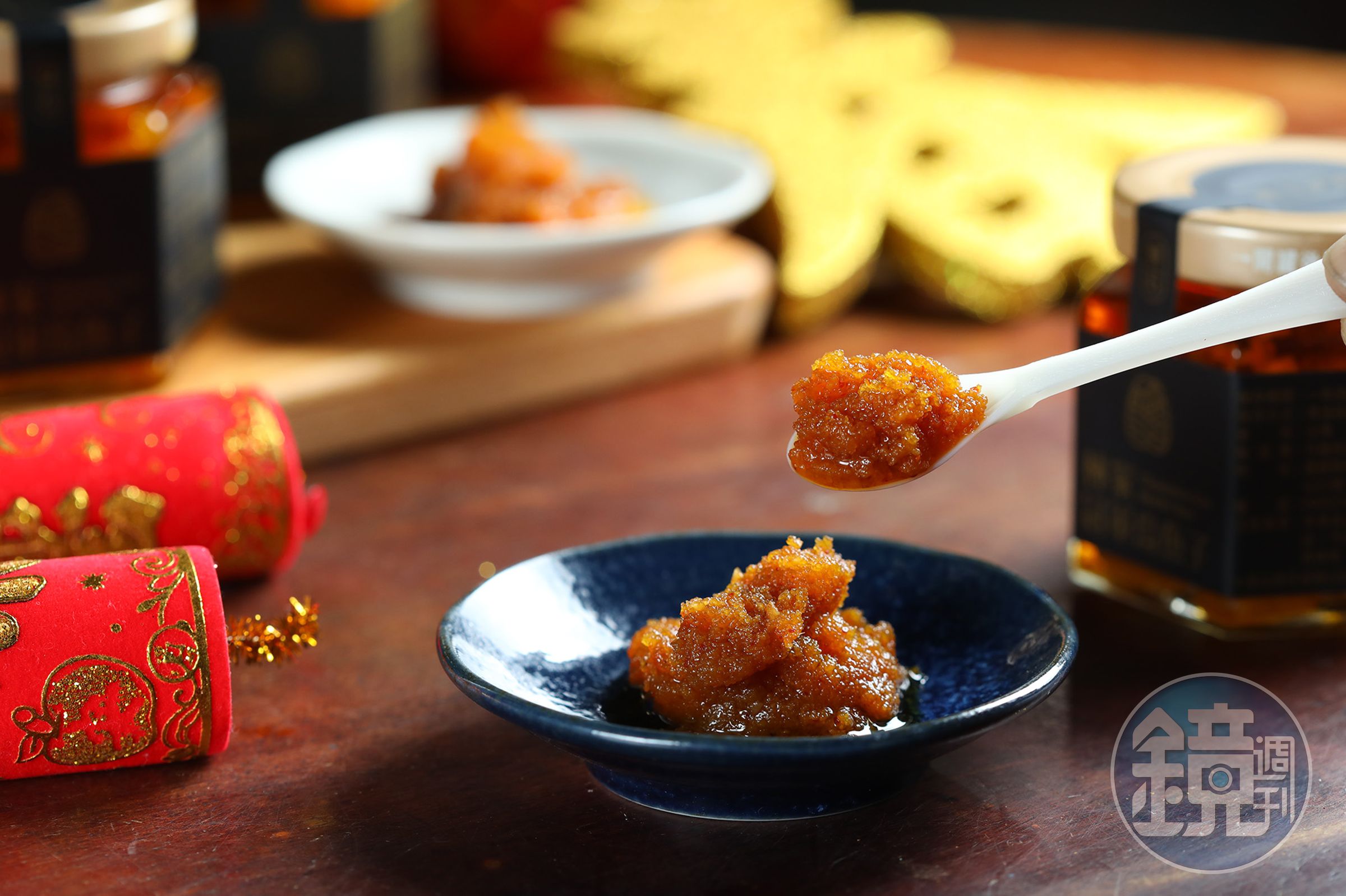 相當熱銷的「烏魚子醬」,很適合拿來炒飯與拌麵。(600元/罐,110公克)