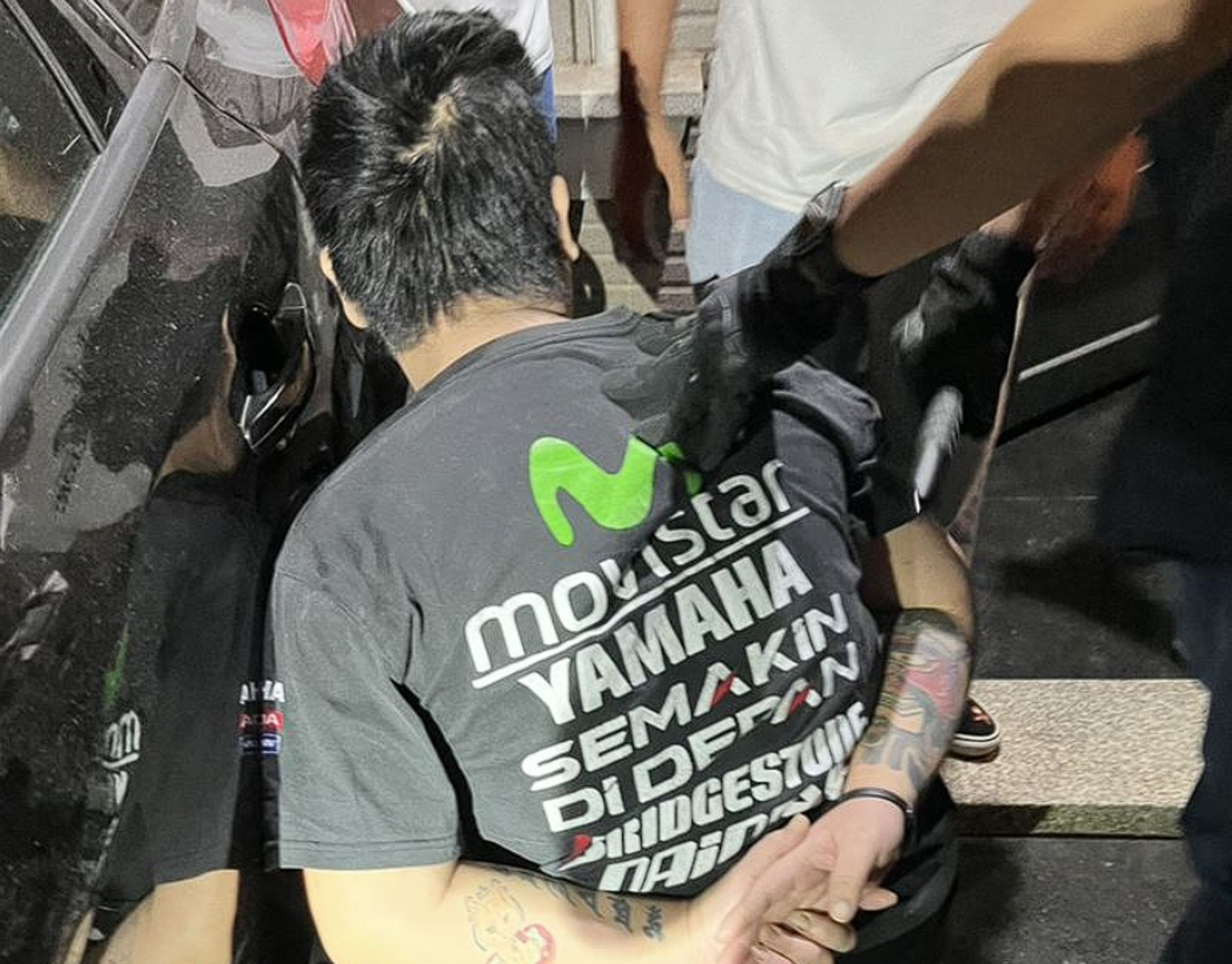 台中霧峰驚見腐爛白骨,涉嫌犯案的洪姓男子遭逮捕到案。(翻攝畫面)