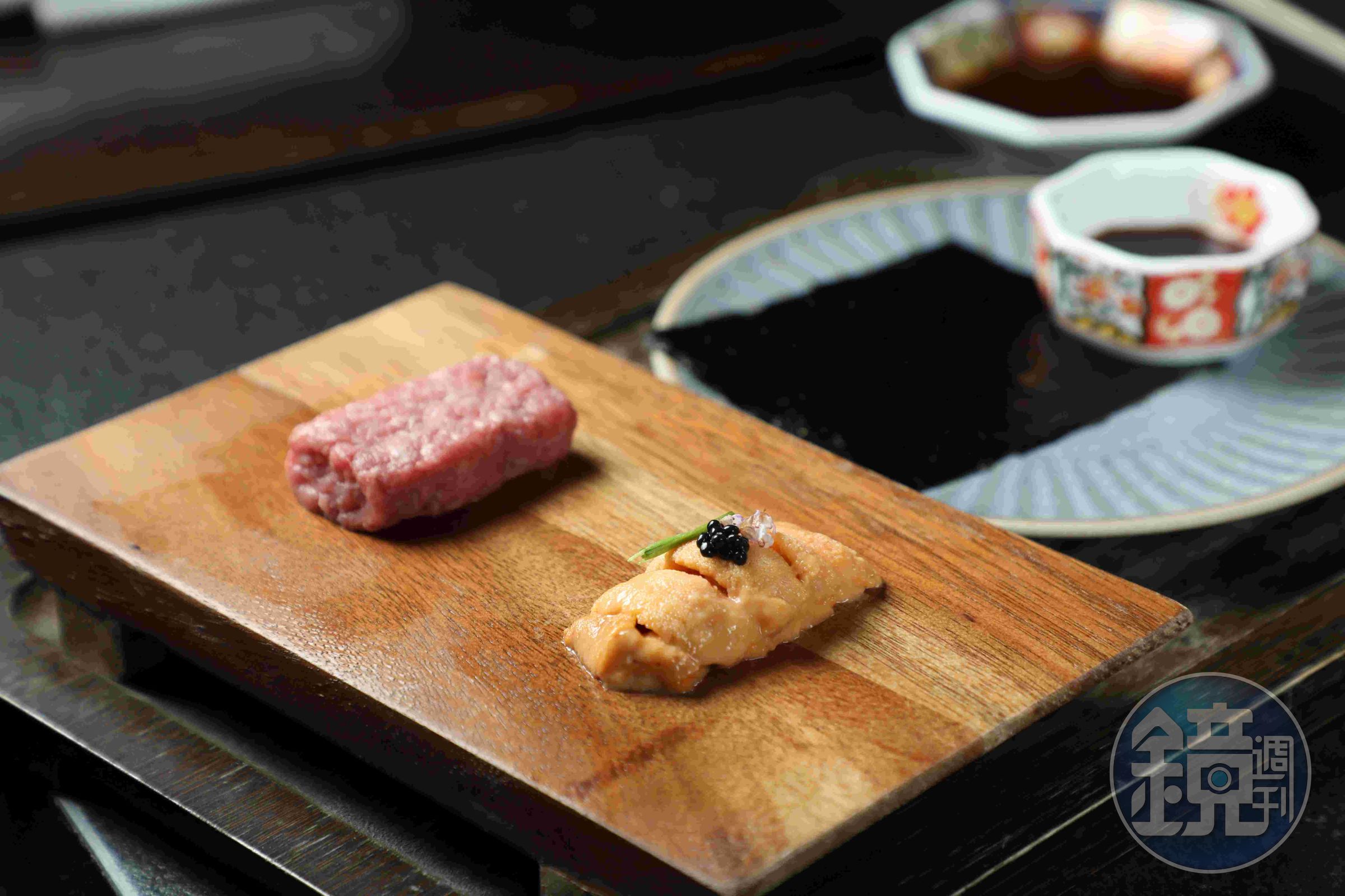 經過精心處理的食材,正等待主廚動手組裝。