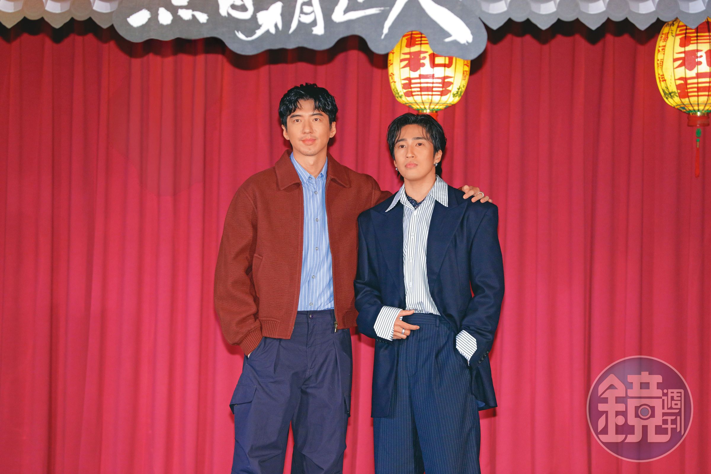 最近「棣棣的小弟弟」被放大檢視,搞得男明星人人自危。婁峻碩(右)、傅孟柏(左)不約而同手插口袋,是在防什麼?