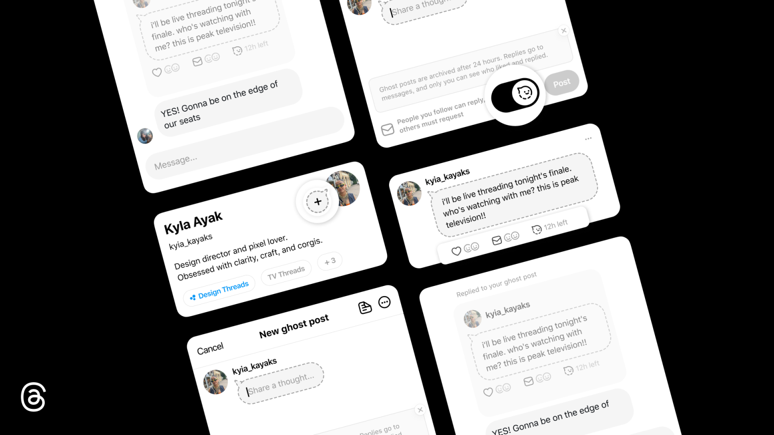 Threads於27日正式推出全新「幽靈串文」（Ghost Posts）功能。（翻攝自Meta）