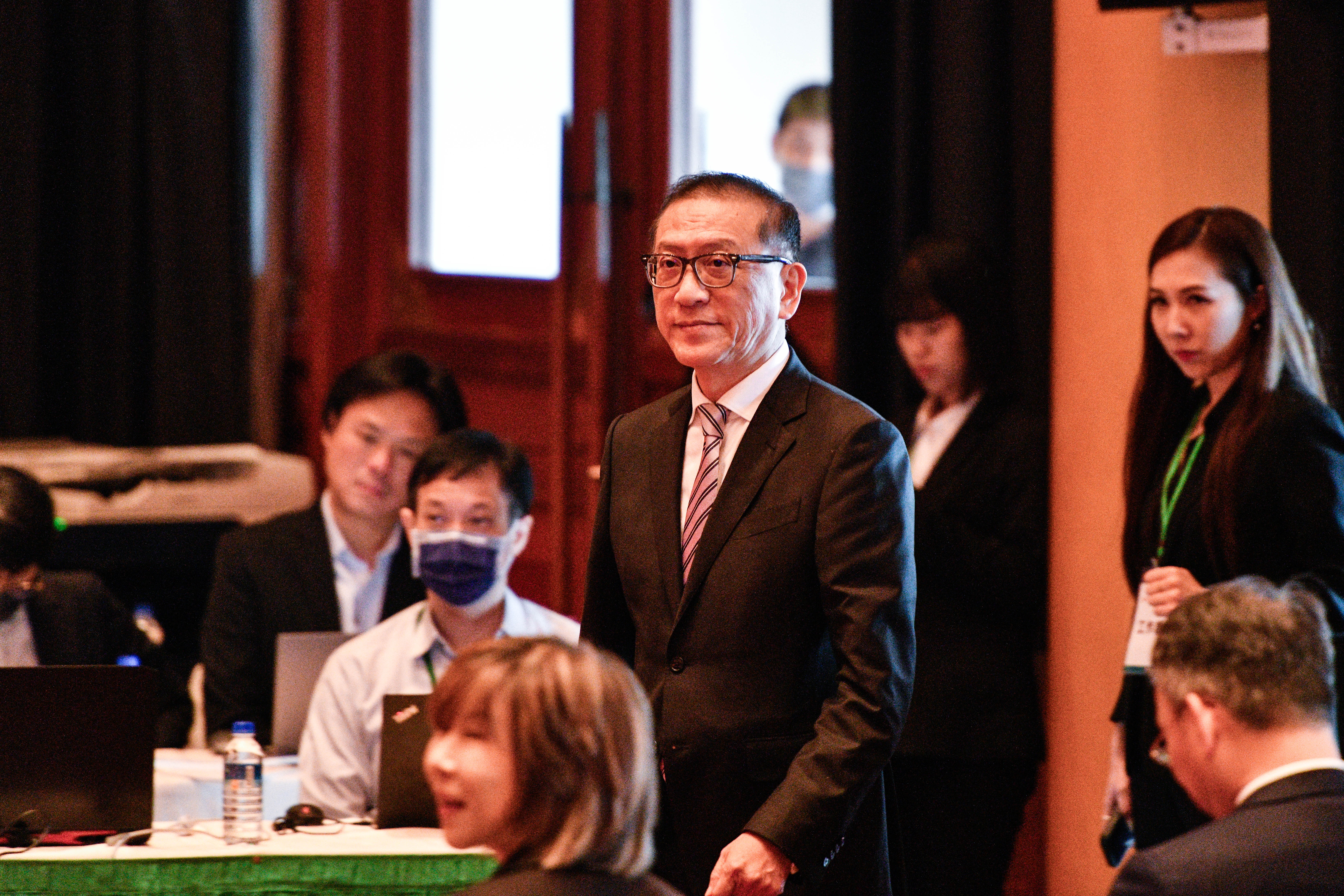 中信金今天舉行法說會，求娶新光金成法人關注焦點。圖為中信金副董事長吳一揆。（本刊資料照）