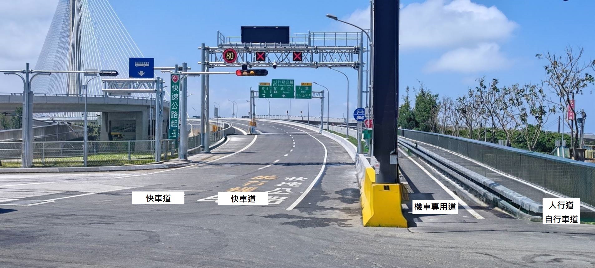 淡江大橋將於5月12日正式通車。（警方提供）