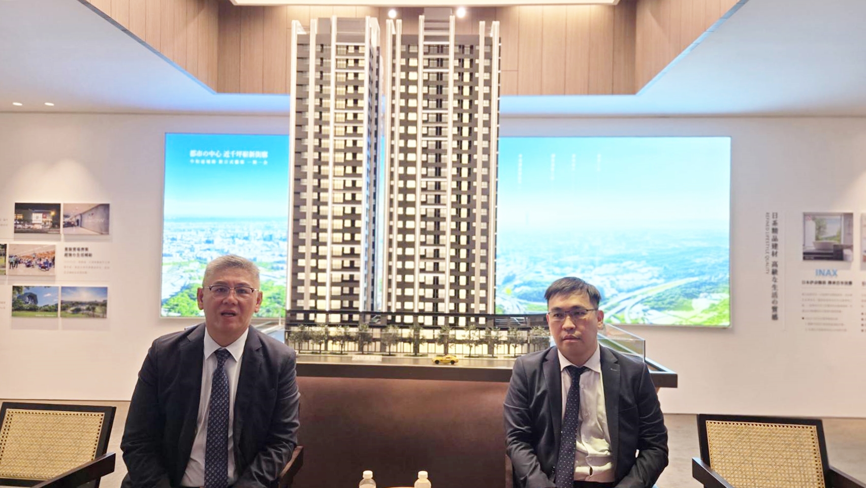 嘉潤建設董事長賴嘉鴻與峻勝建設總經理許淵勝聯手,僅花1年多時間整合出「和御」923坪土地。