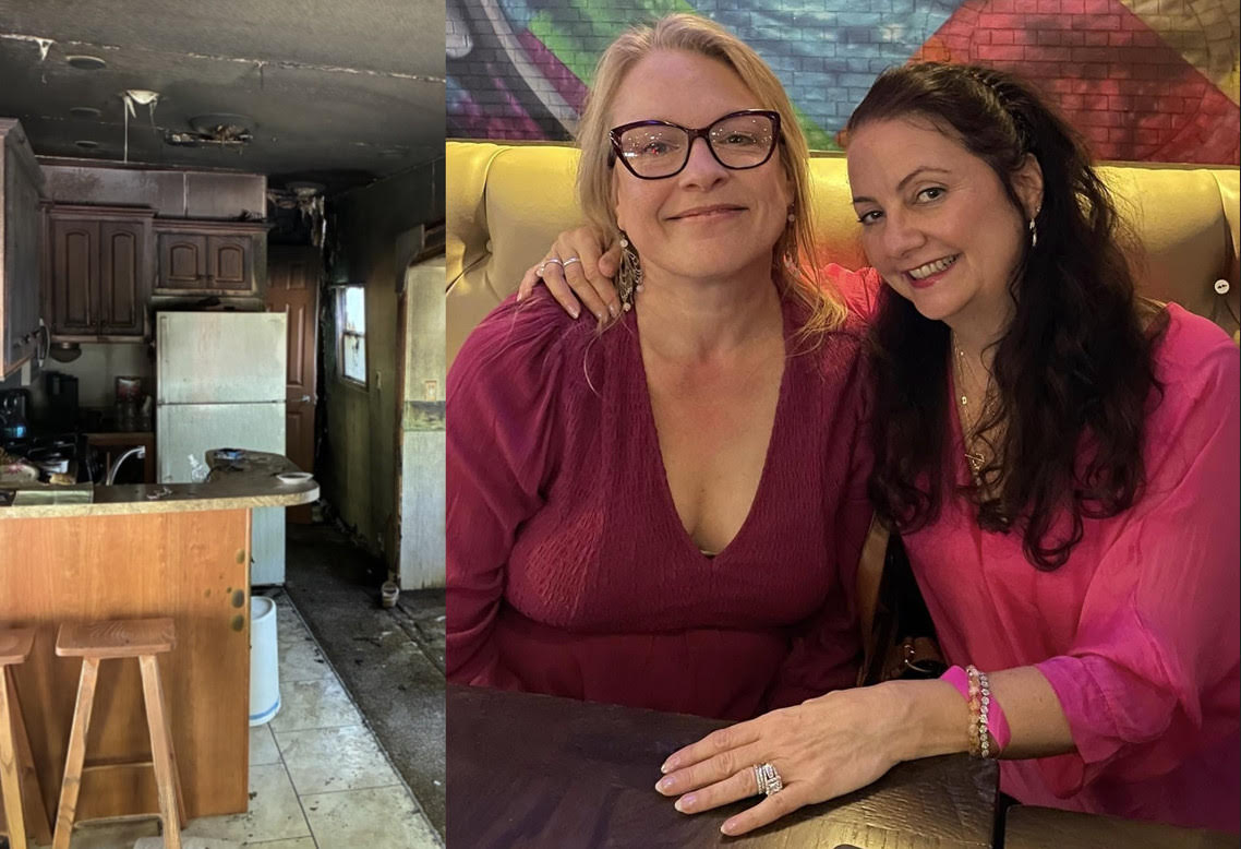 美國一對閨密原本打算在露營地慶生，沒想到卻因爆炸而喪命。（翻攝X@WMTWTV、@scooperon7）