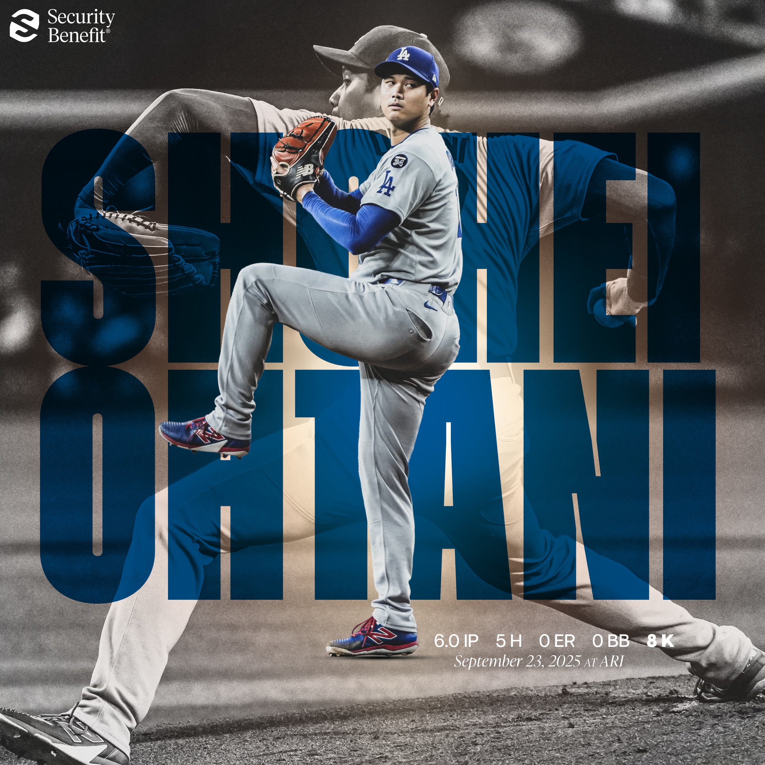 大谷翔平今繳出優質先發，可惜牛棚放火，沒收勝投。（翻攝自X @Dodgers）