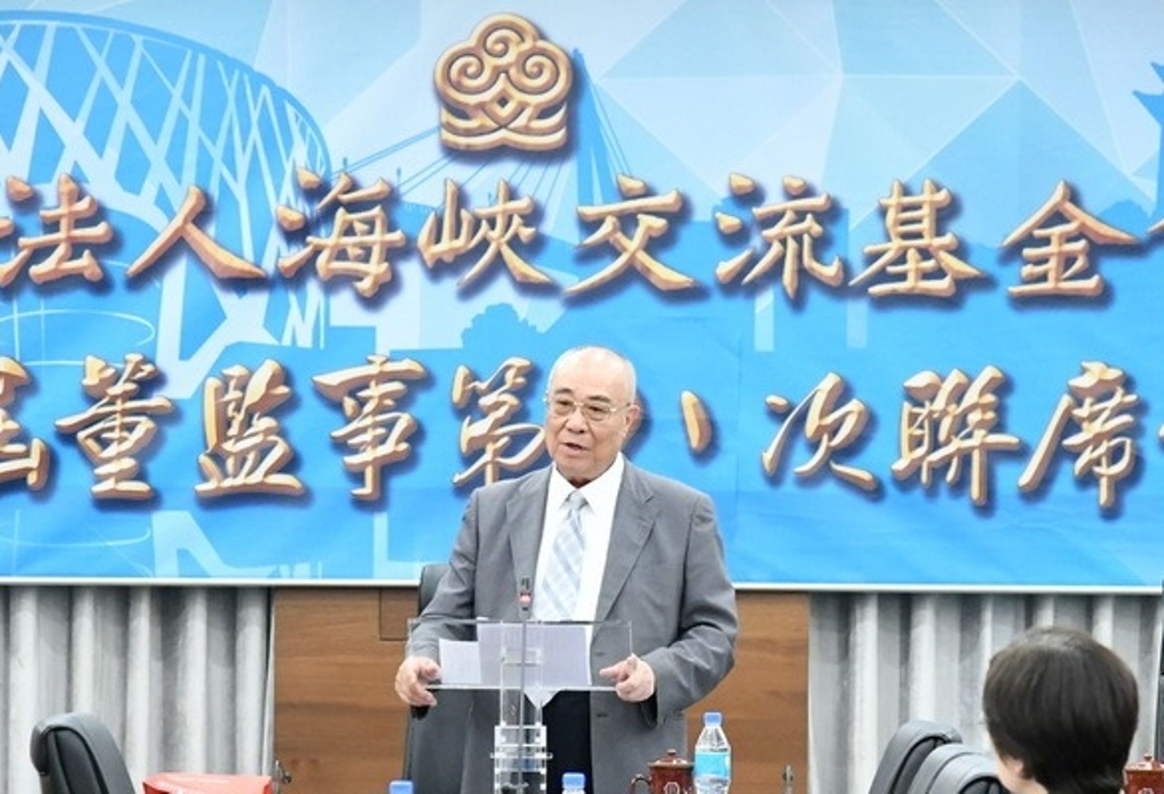 吳豊山宣布辭任。（翻攝自海基會官網）