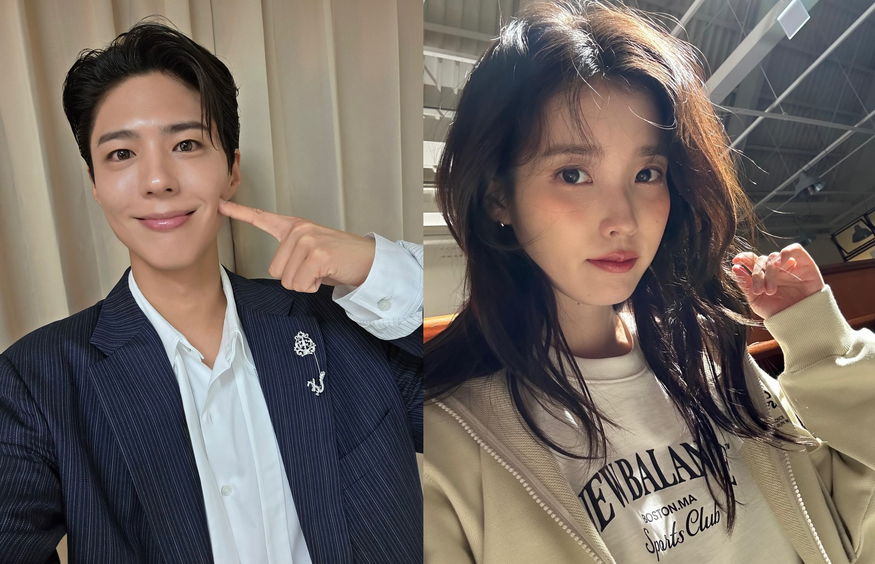 IU與朴寶劍確定出席今年AAA頒獎典禮。（翻攝IU、朴寶劍IG）