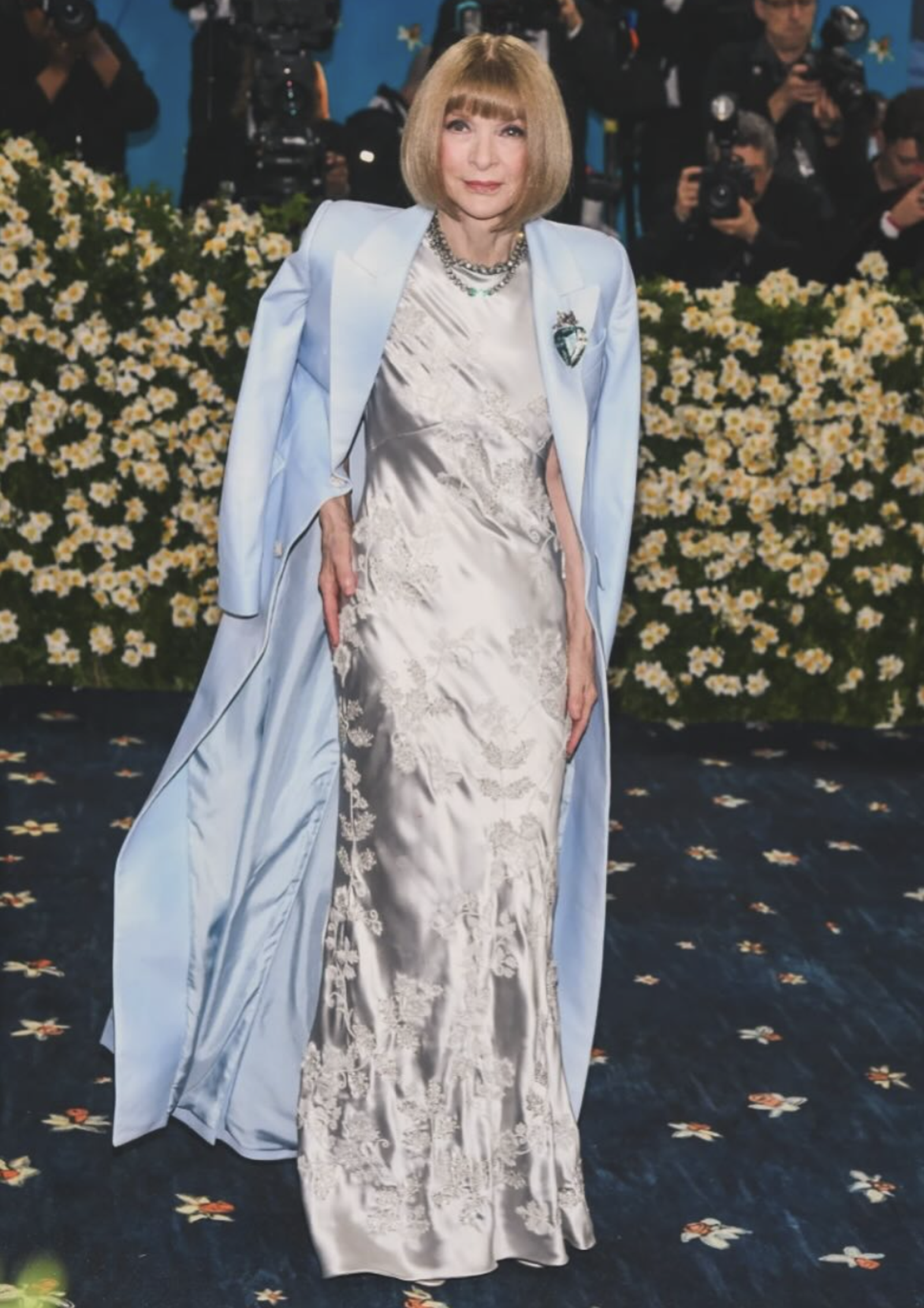 安娜溫圖出席2025年Met Gala。(圖/翻攝theannawintour IG)